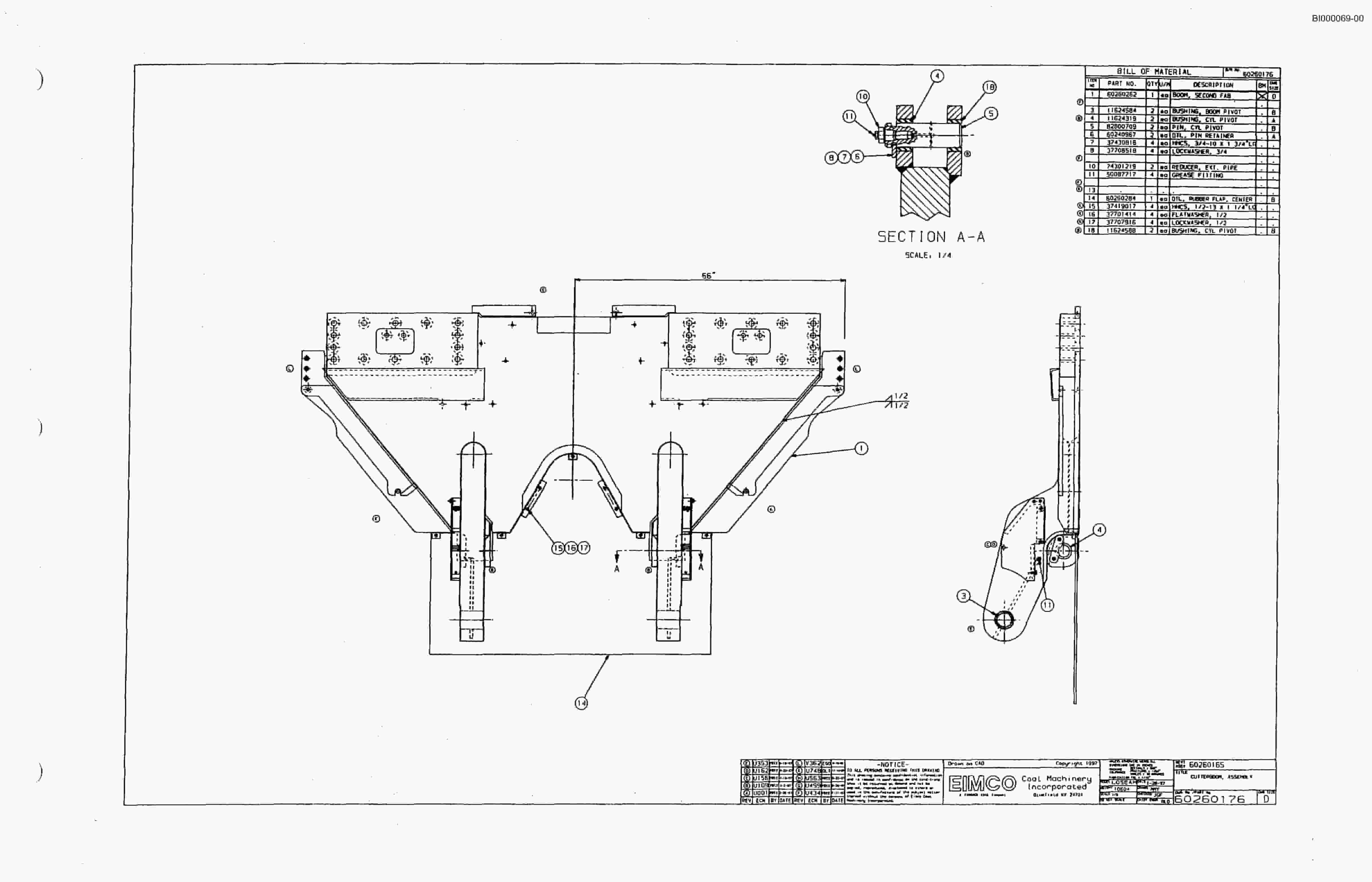 Bucyrus Dash Zero Miner Parts Catalog BI000069-5