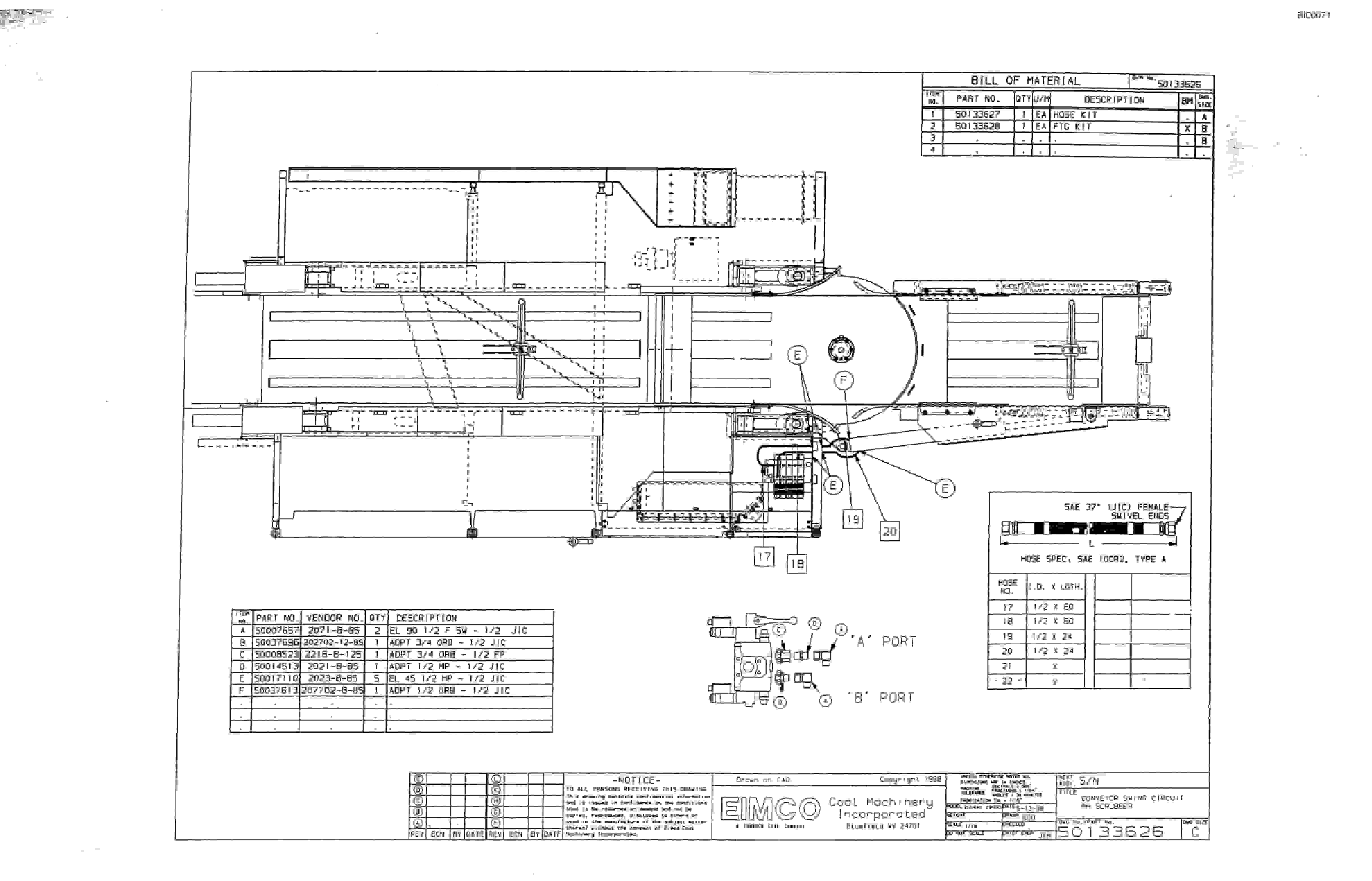Bucyrus Dash Zero Miner Parts Catalog BI000071-2