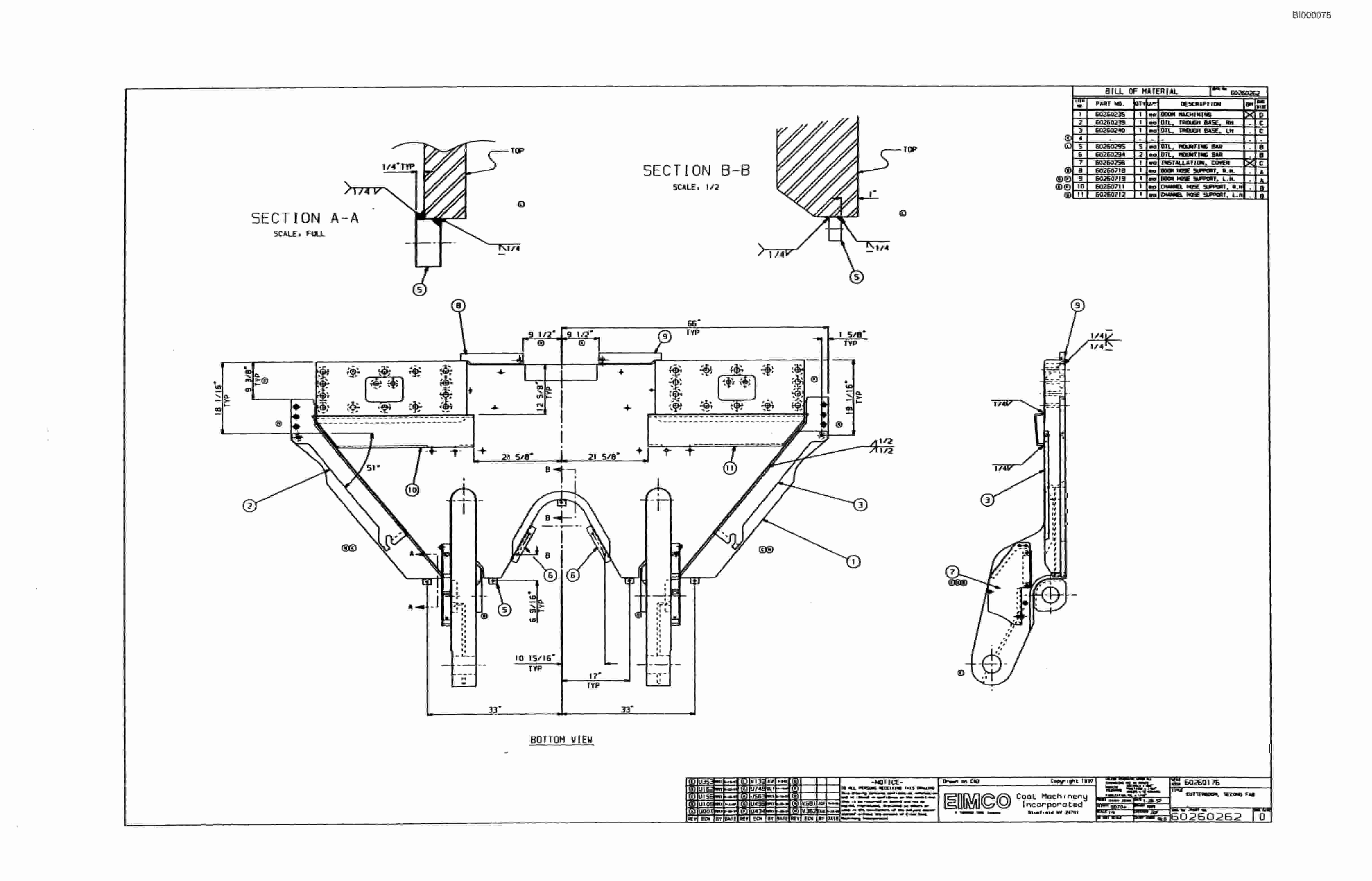 Bucyrus Dash Zero Miner Parts Catalog BI000075-5