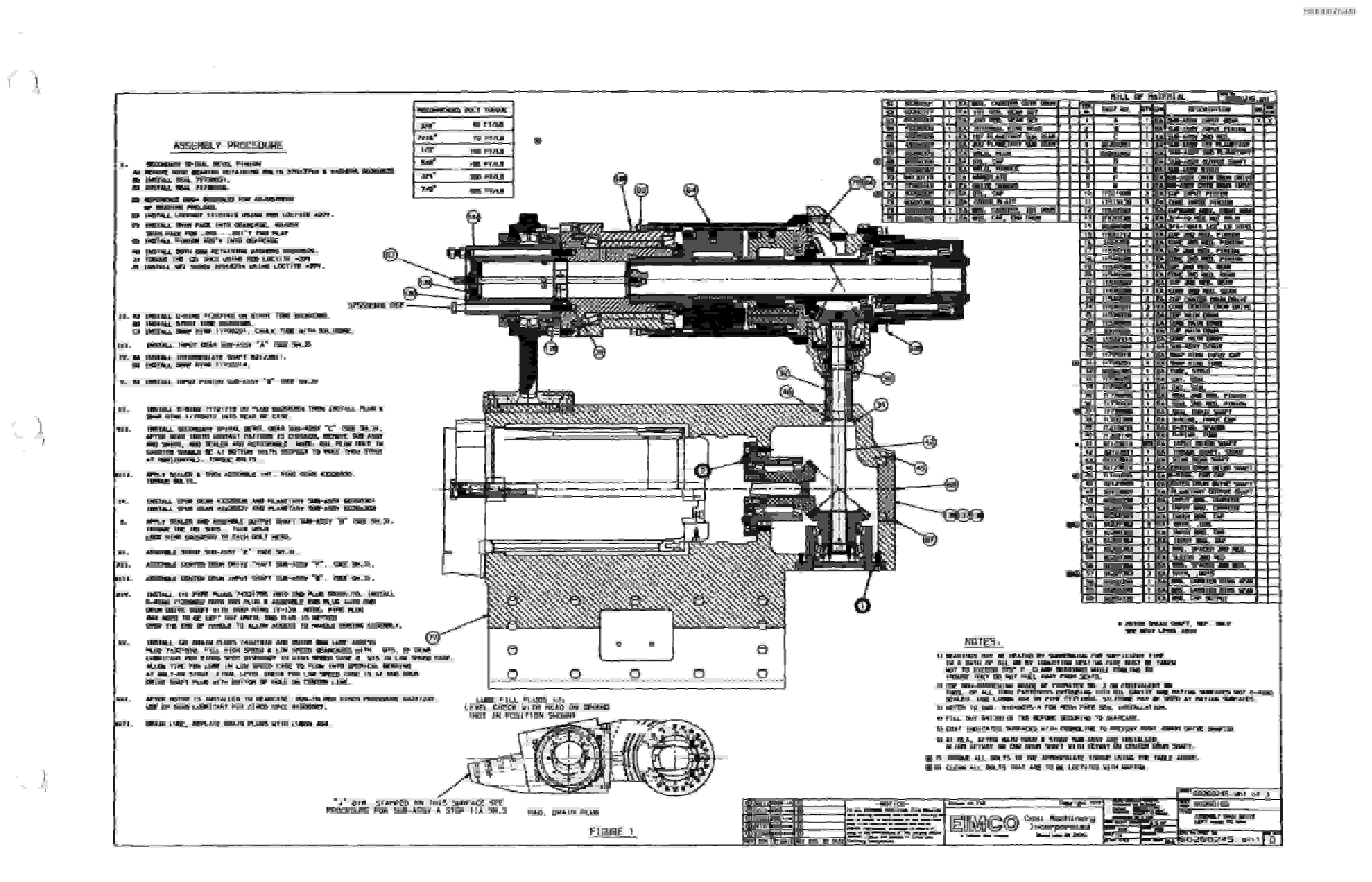 Bucyrus Dash Zero Miner Parts Catalog BI000076-4