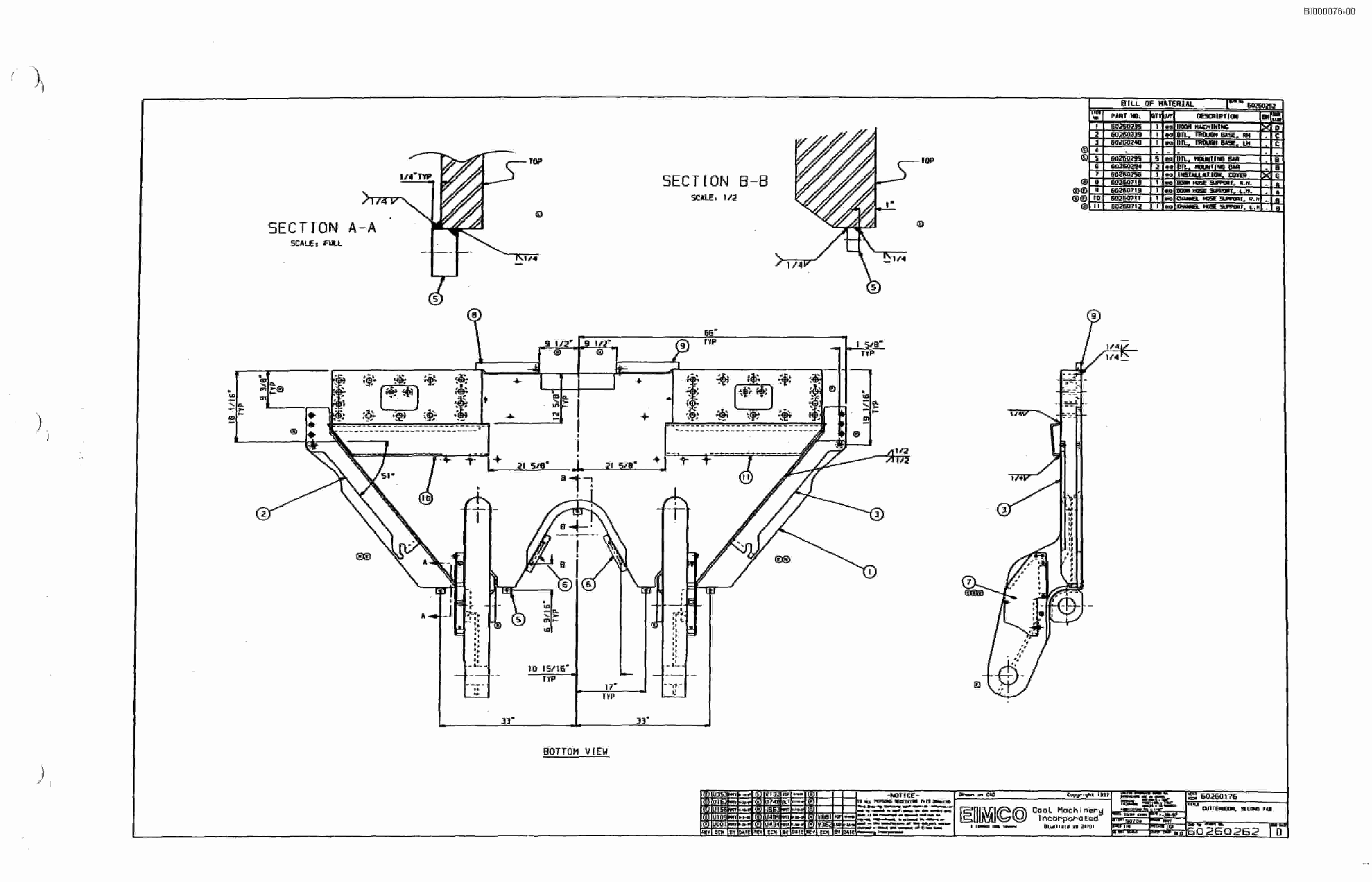Bucyrus Dash Zero Miner Parts Catalog BI000076-5