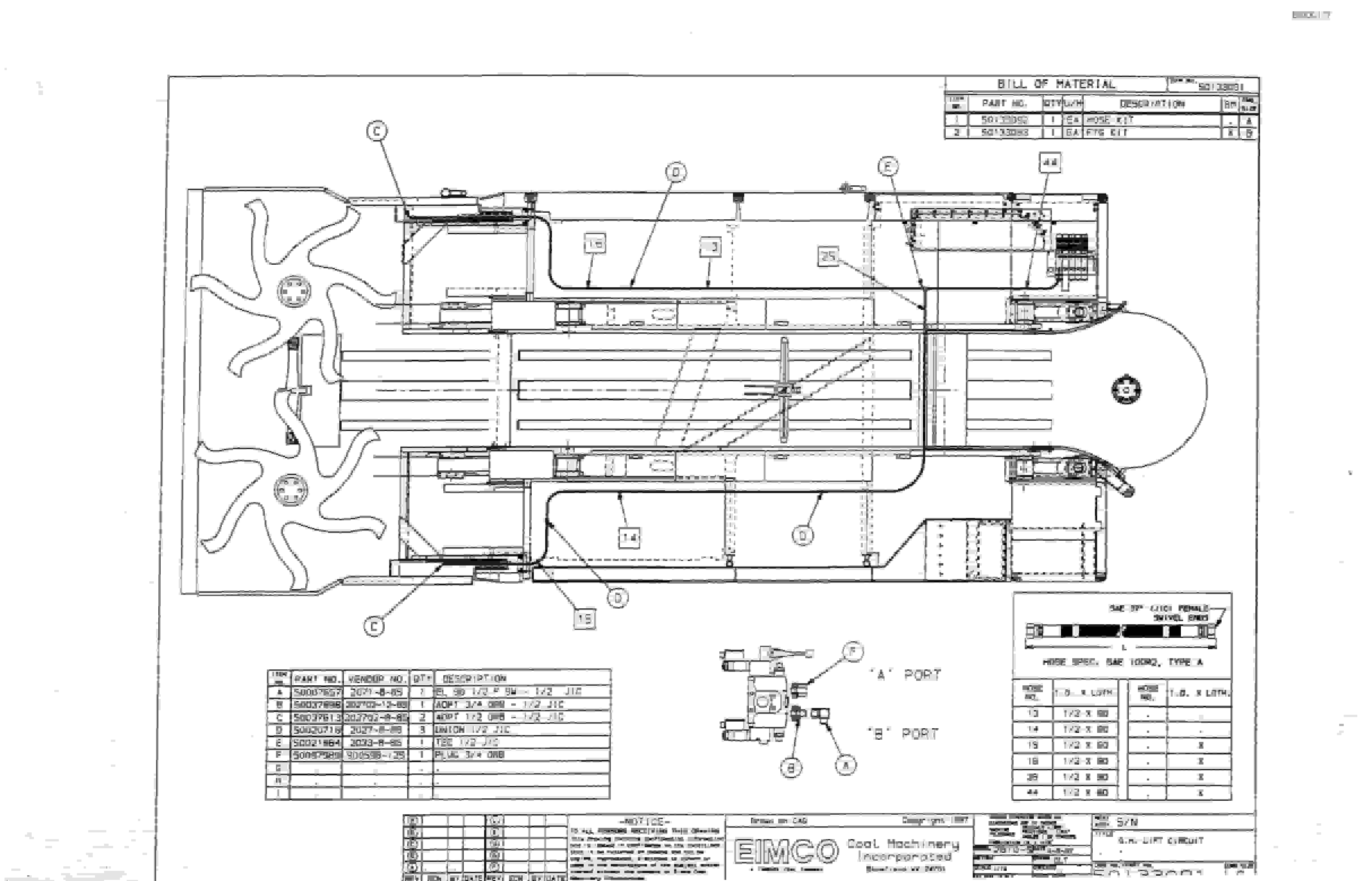 Bucyrus Dash Zero Miner Parts Catalog BI000117-2