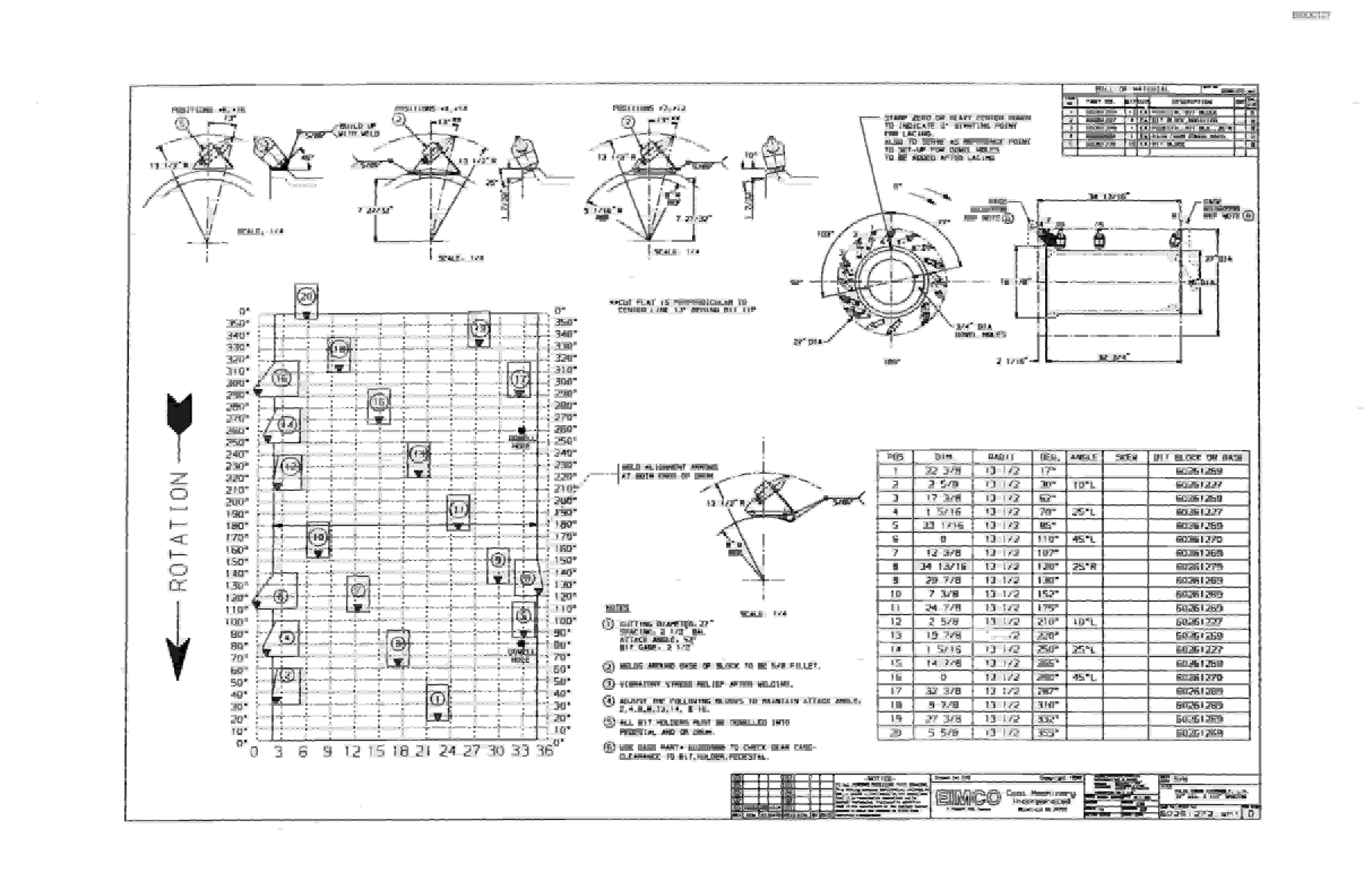 Bucyrus Dash Zero Miner Parts Catalog BI000127-4