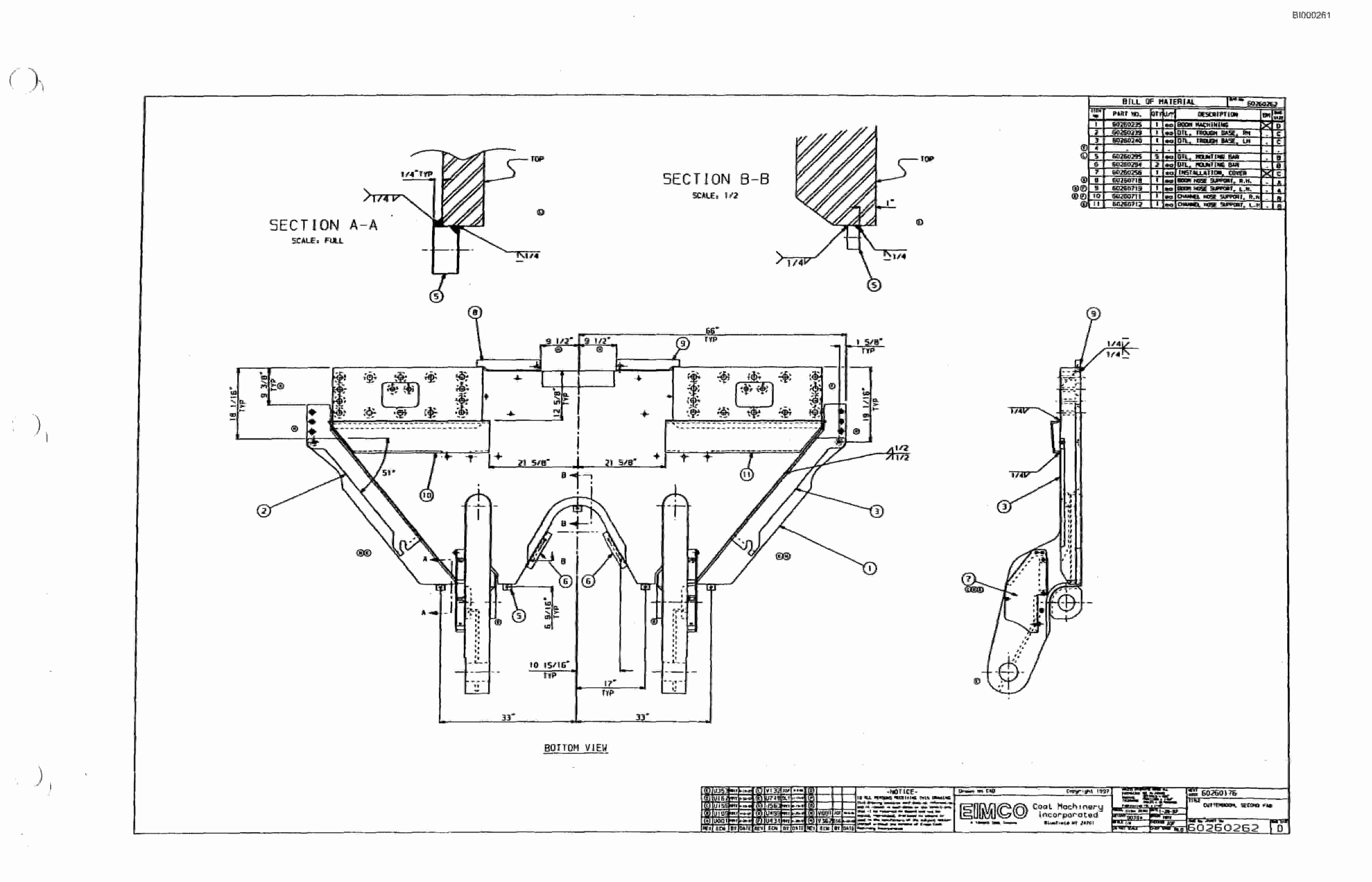 Bucyrus Dash Zero Miner Parts Catalog BI000261-5