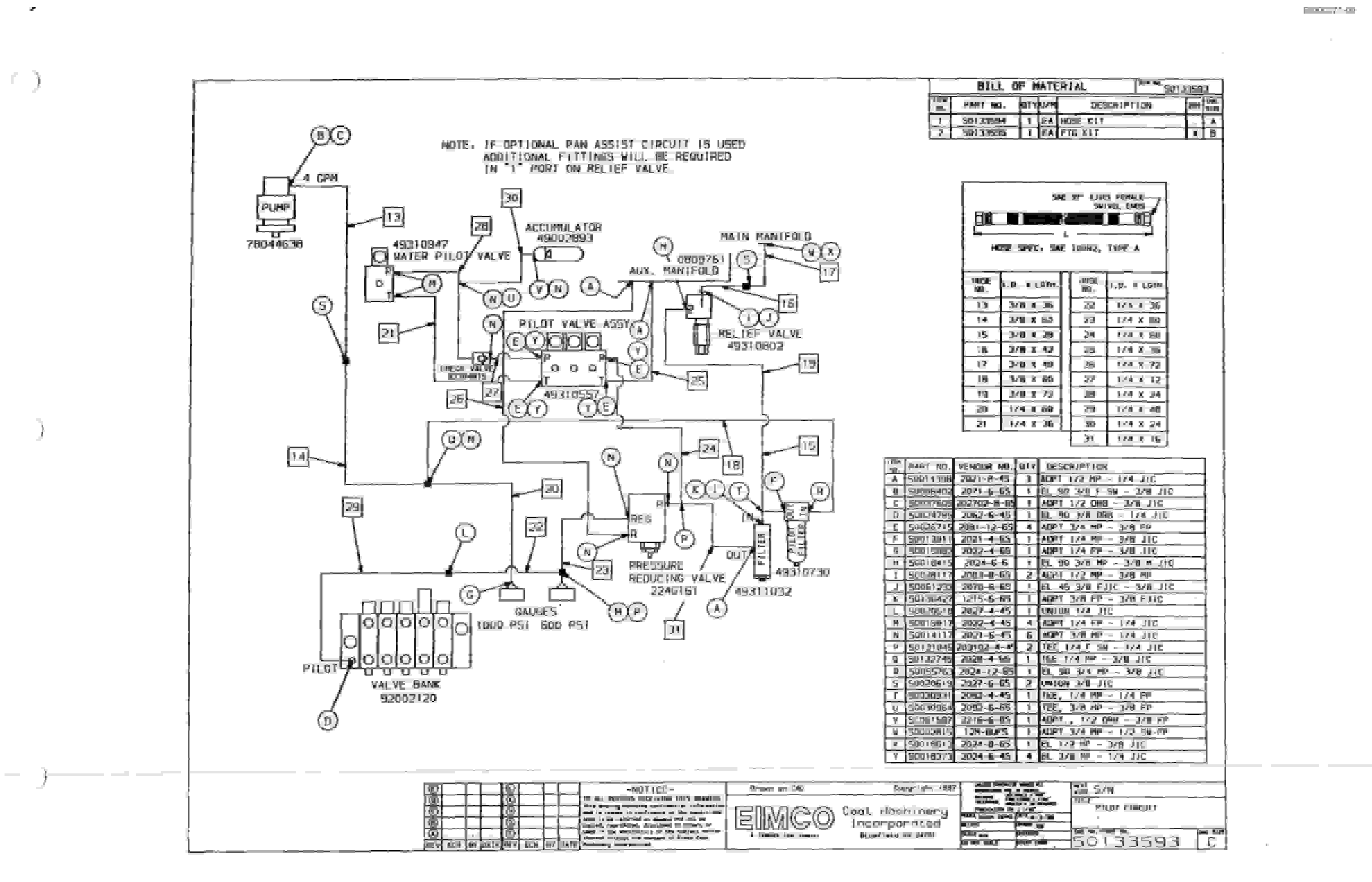 Bucyrus Dash Zero Miner Parts Catalog BI000271-2