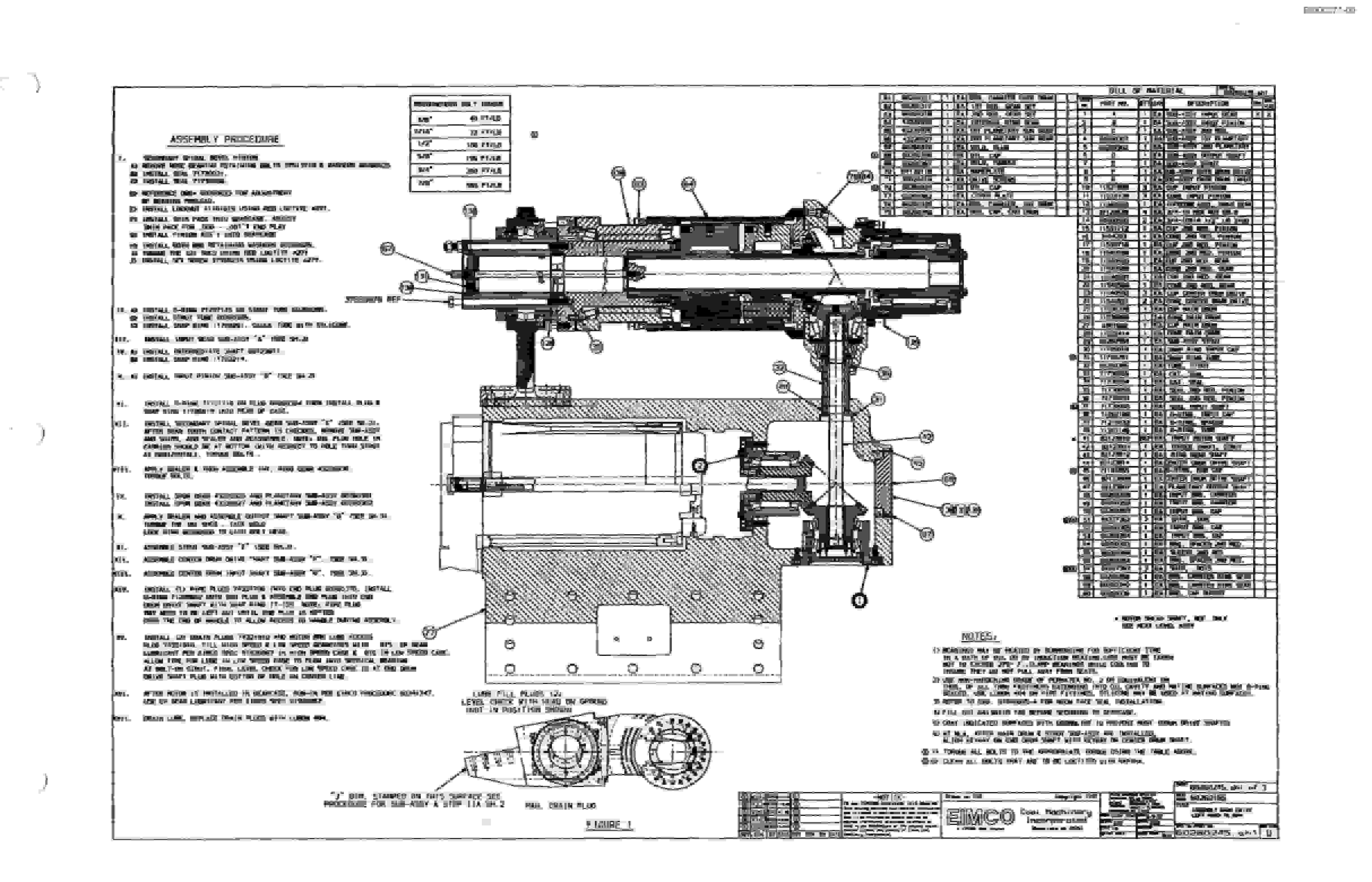Bucyrus Dash Zero Miner Parts Catalog BI000271-4