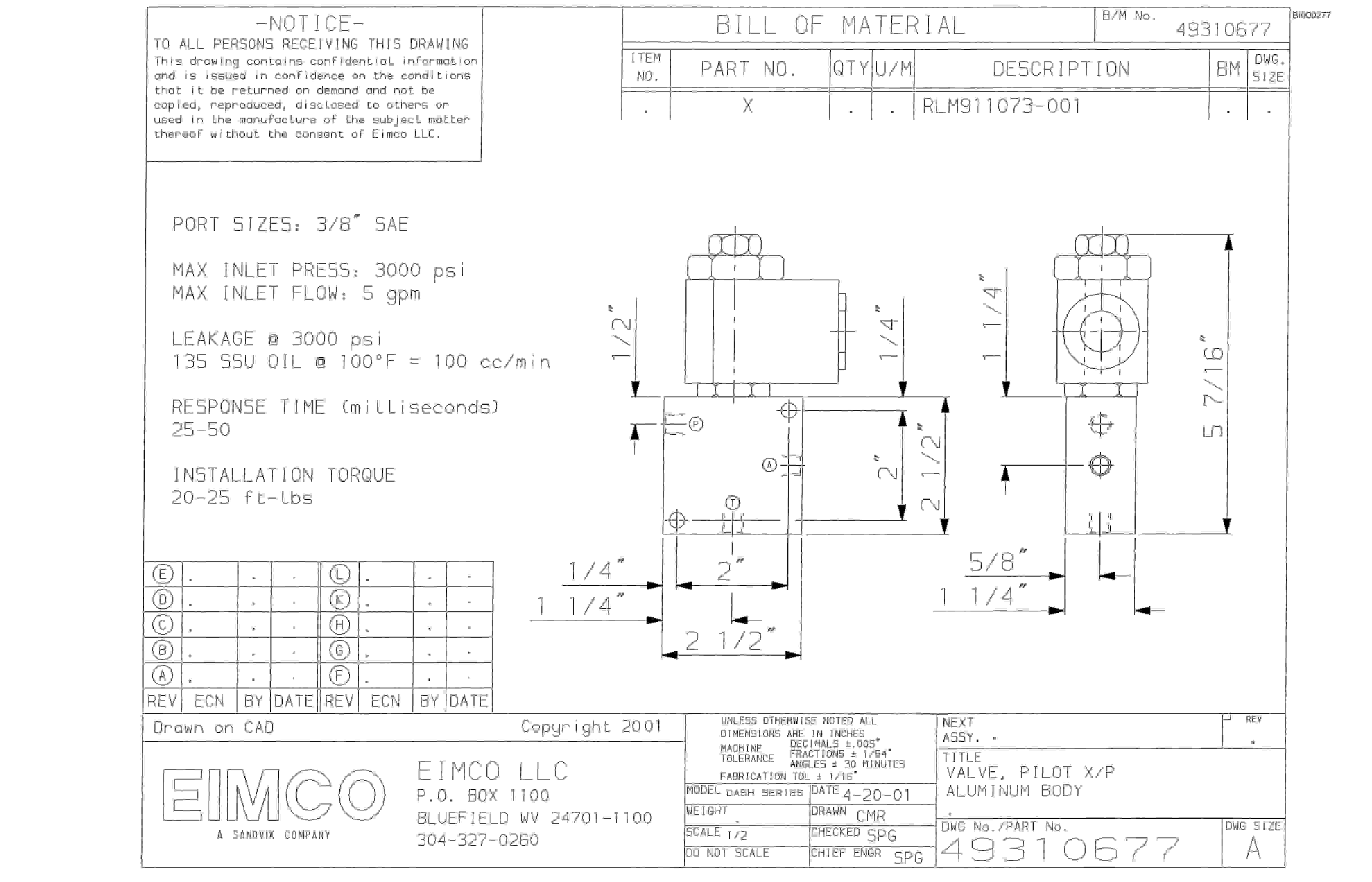 Bucyrus Dash Zero Miner Parts Catalog BI000277-2