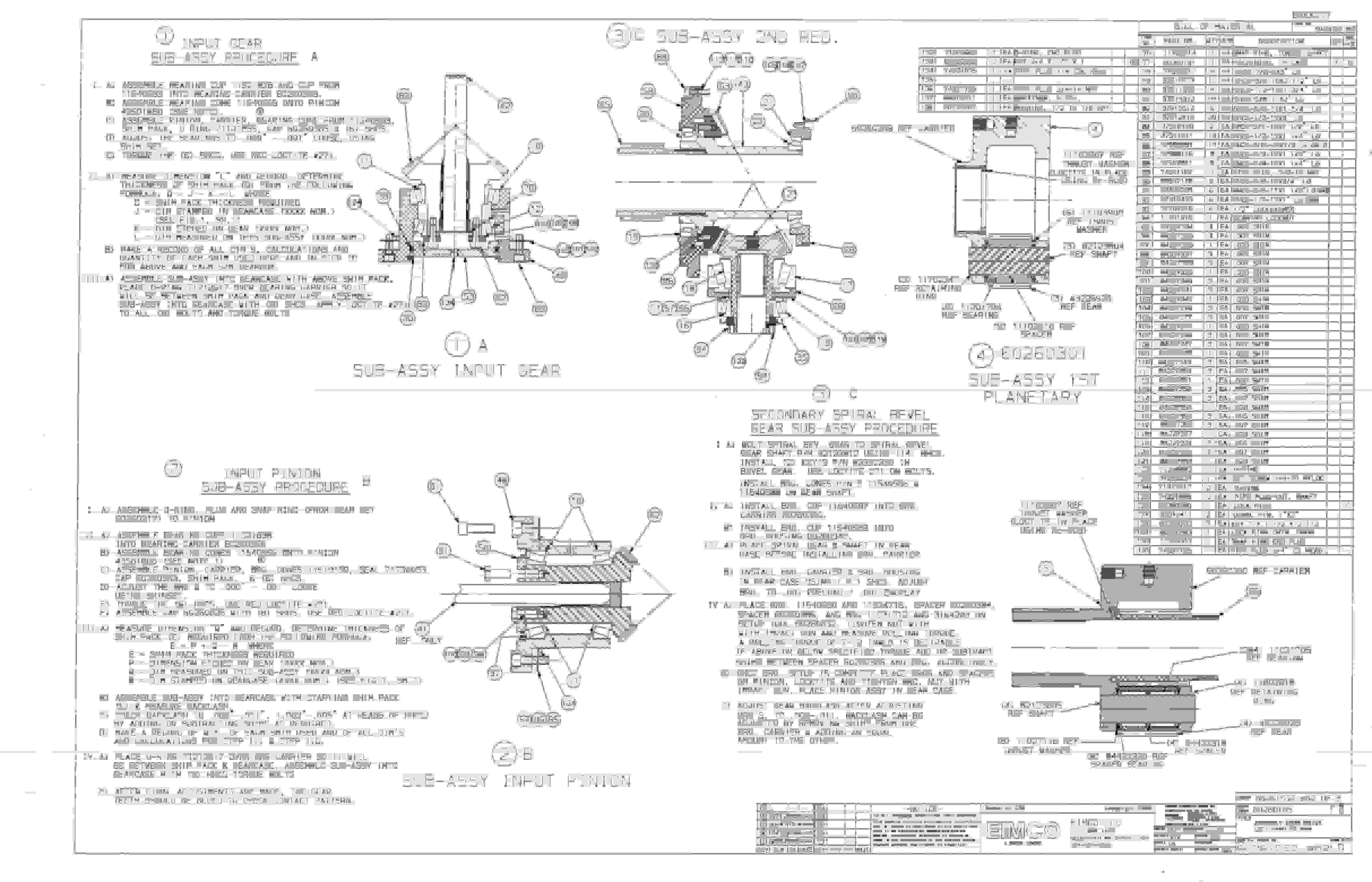 Bucyrus Dash Zero Miner Parts Catalog BI000277-4