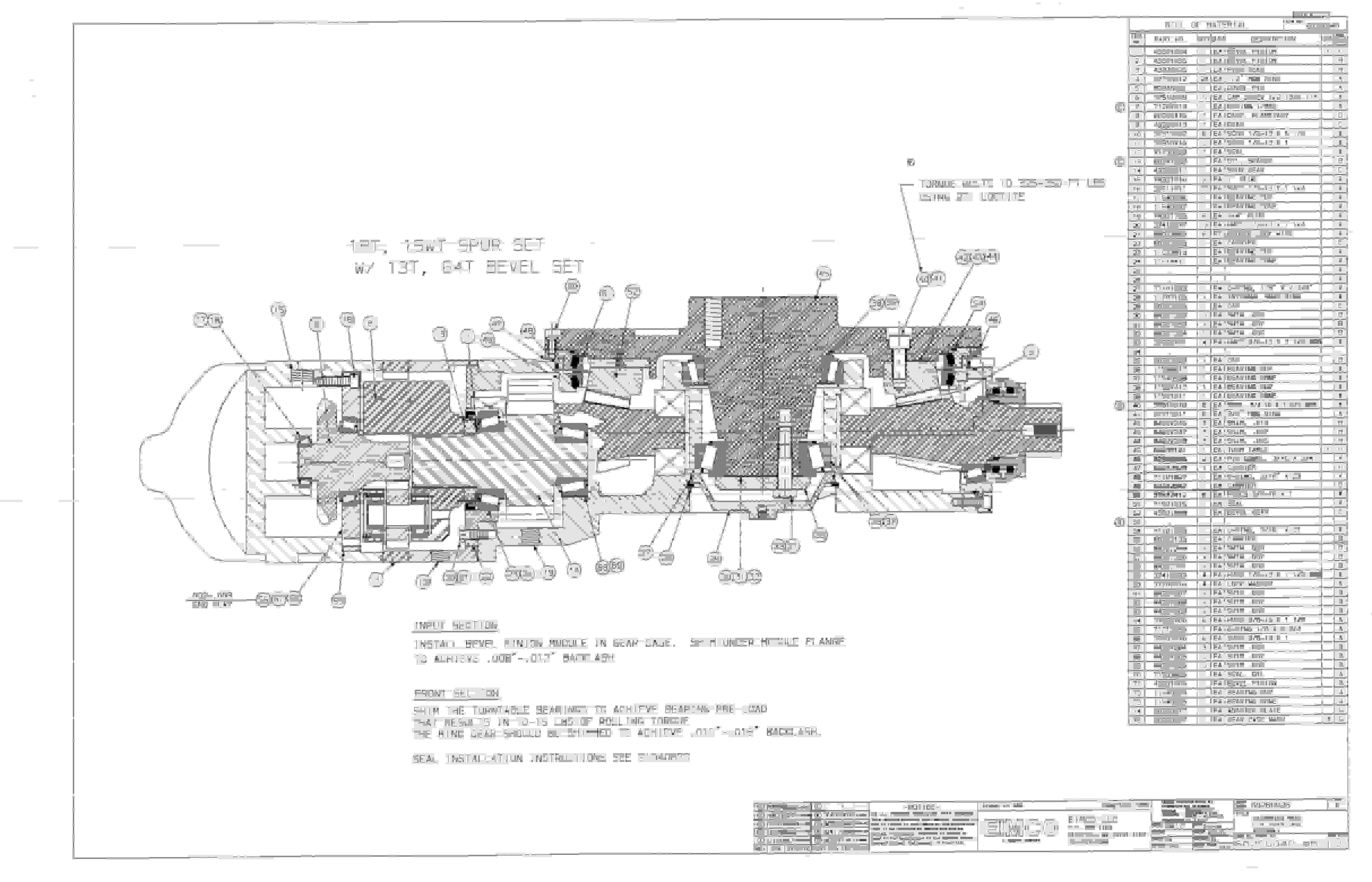 Bucyrus Dash Zero Miner Parts Catalog BI000277-5