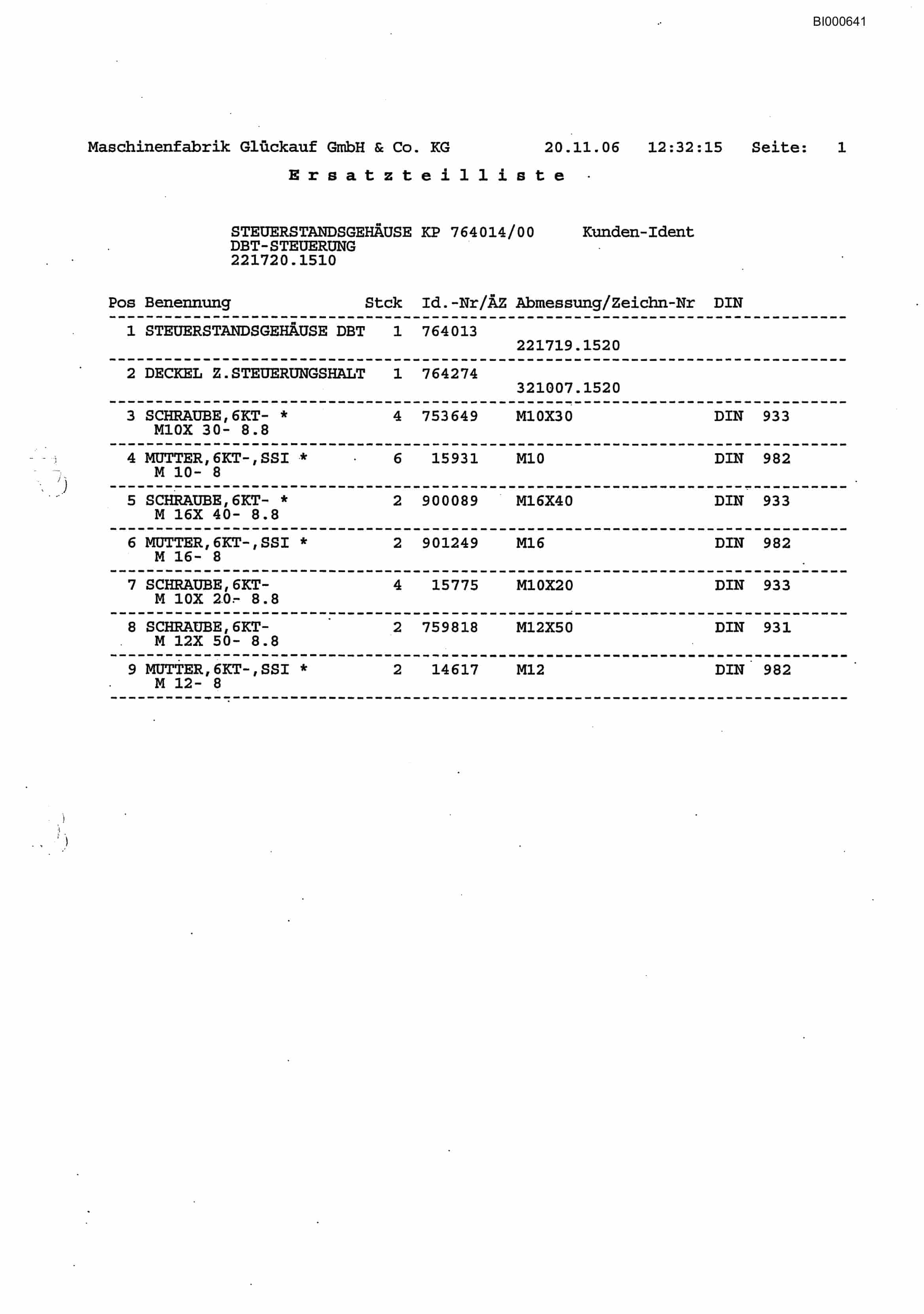 Bucyrus Double Frame Face Support 2300 - 4300 Parts Catalog BI000641-3
