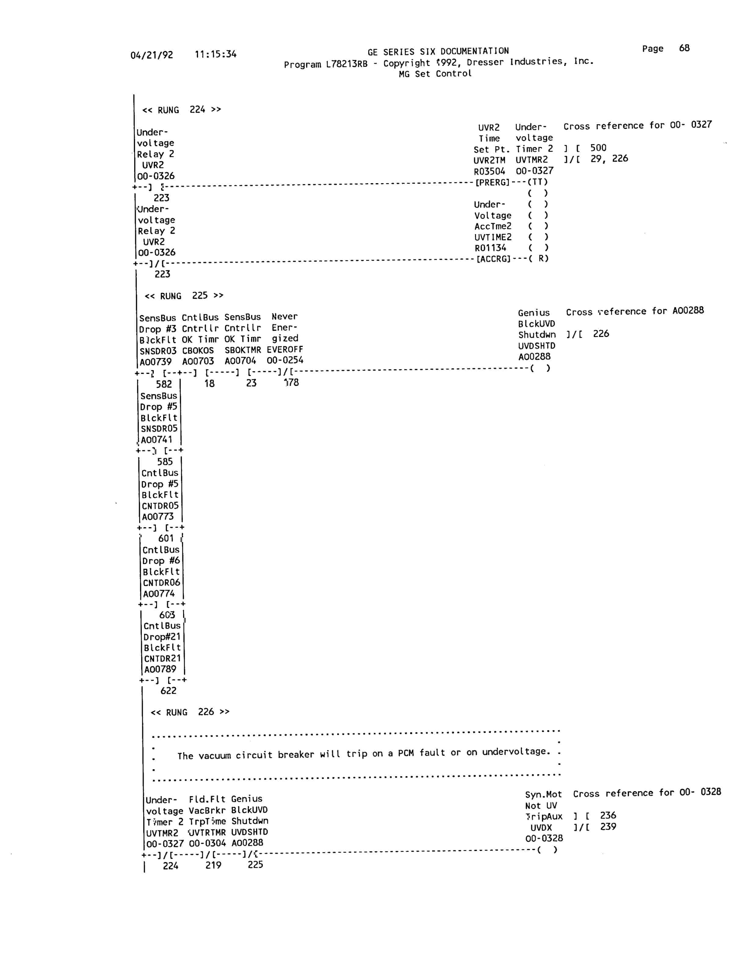 Bucyrus Dresser 7820 Dragline Technical Manual BI006467-2