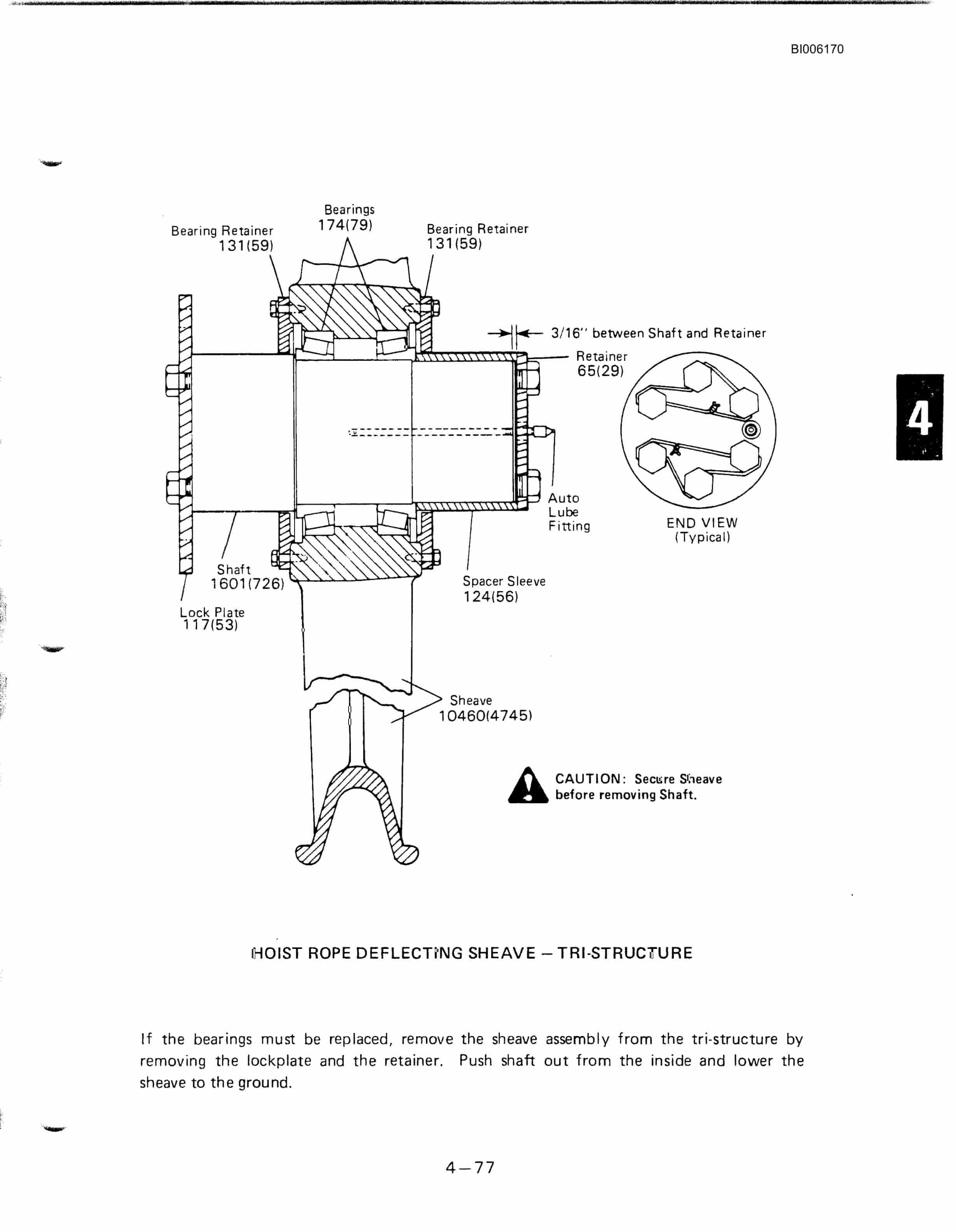 Bucyrus Dresser 8200 Dragline Technical Manual BI006170-2
