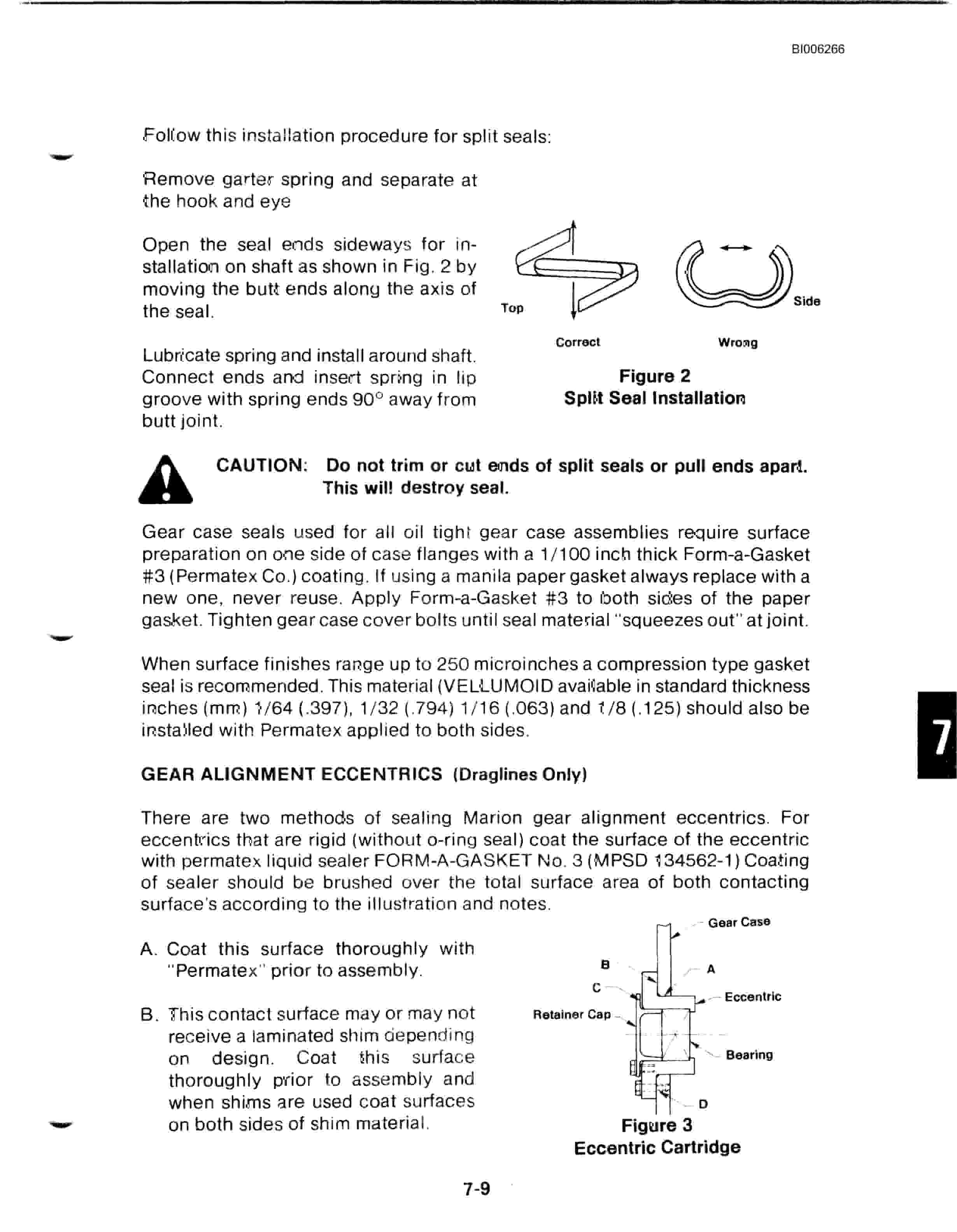 Bucyrus Dresser 8200 Dragline Technical Manual BI006266-3