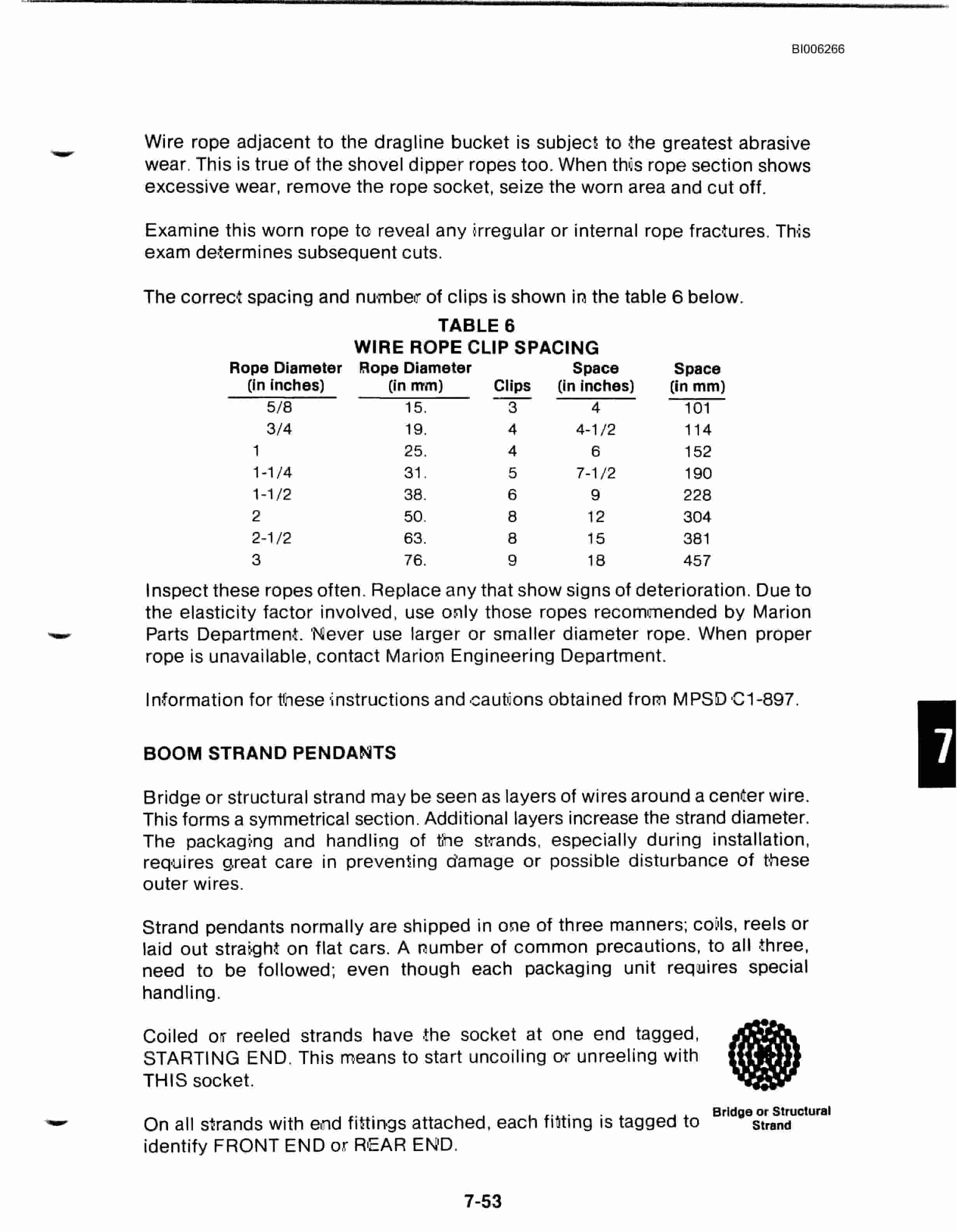 Bucyrus Dresser 8200 Dragline Technical Manual BI006266-5