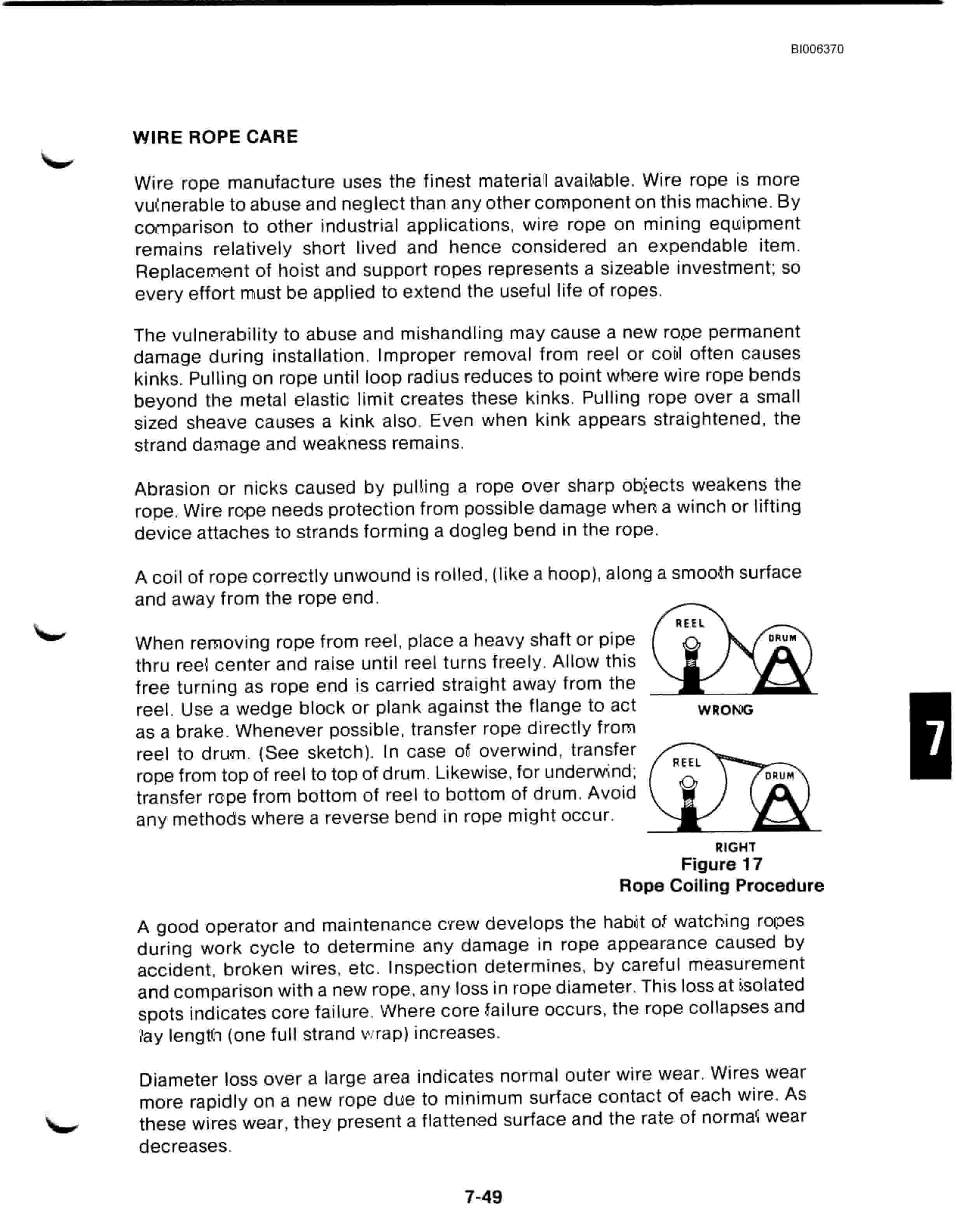 Bucyrus Dresser 8200 Dragline Technical Manual BI006370-4