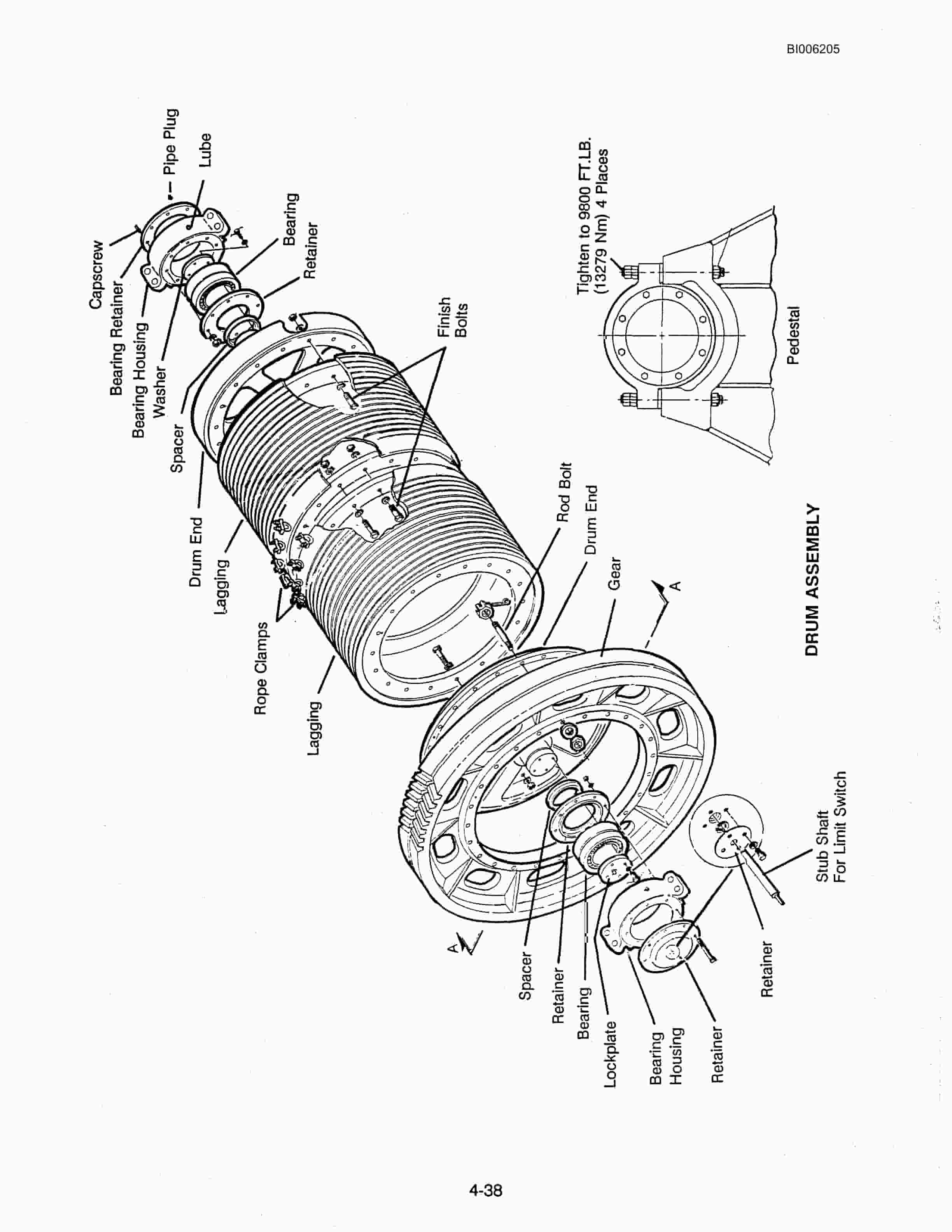 Bucyrus Dresser 8200 Walking Dragline Technical Manual BI006205-2