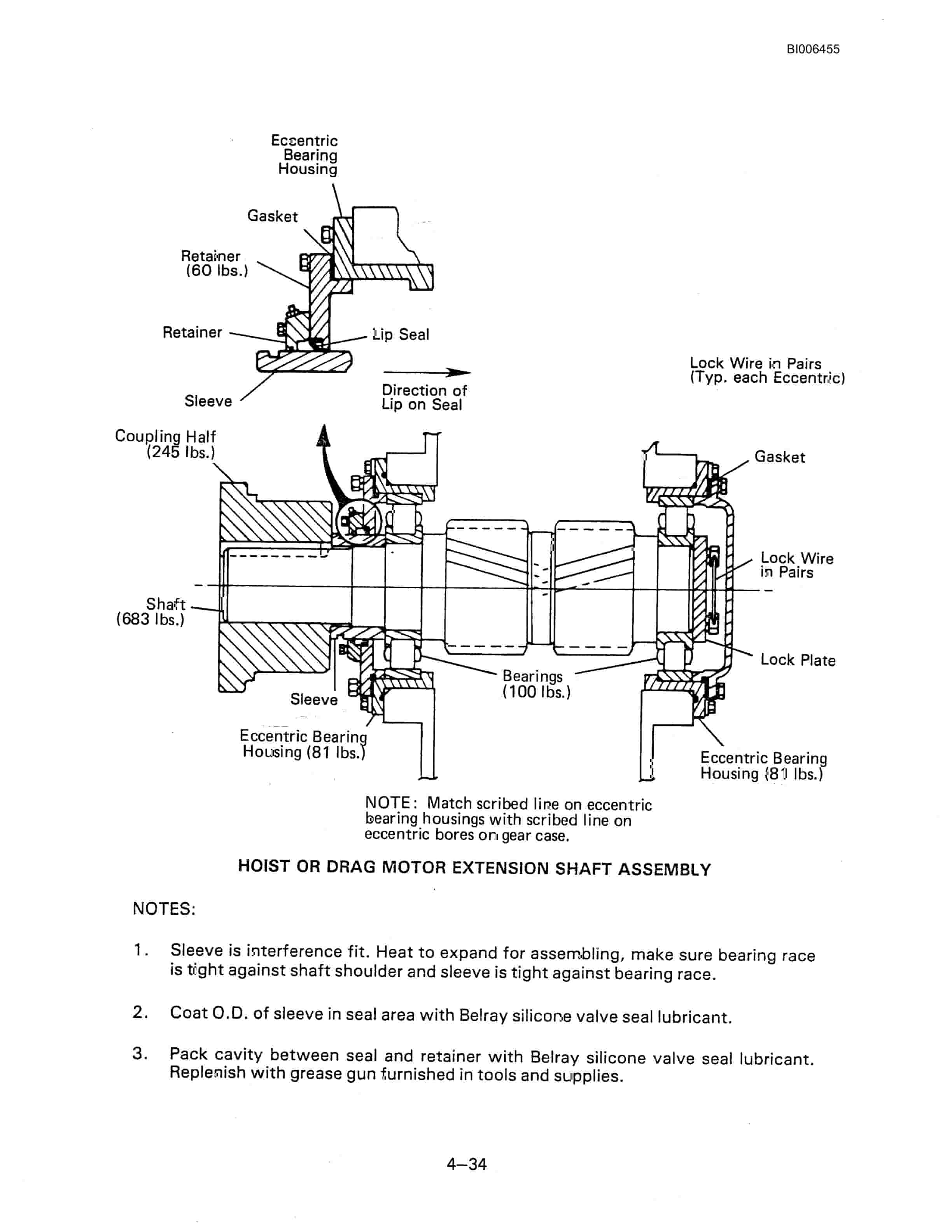 Bucyrus Dresser 8200 Walking Dragline Technical Manual BI006455-3