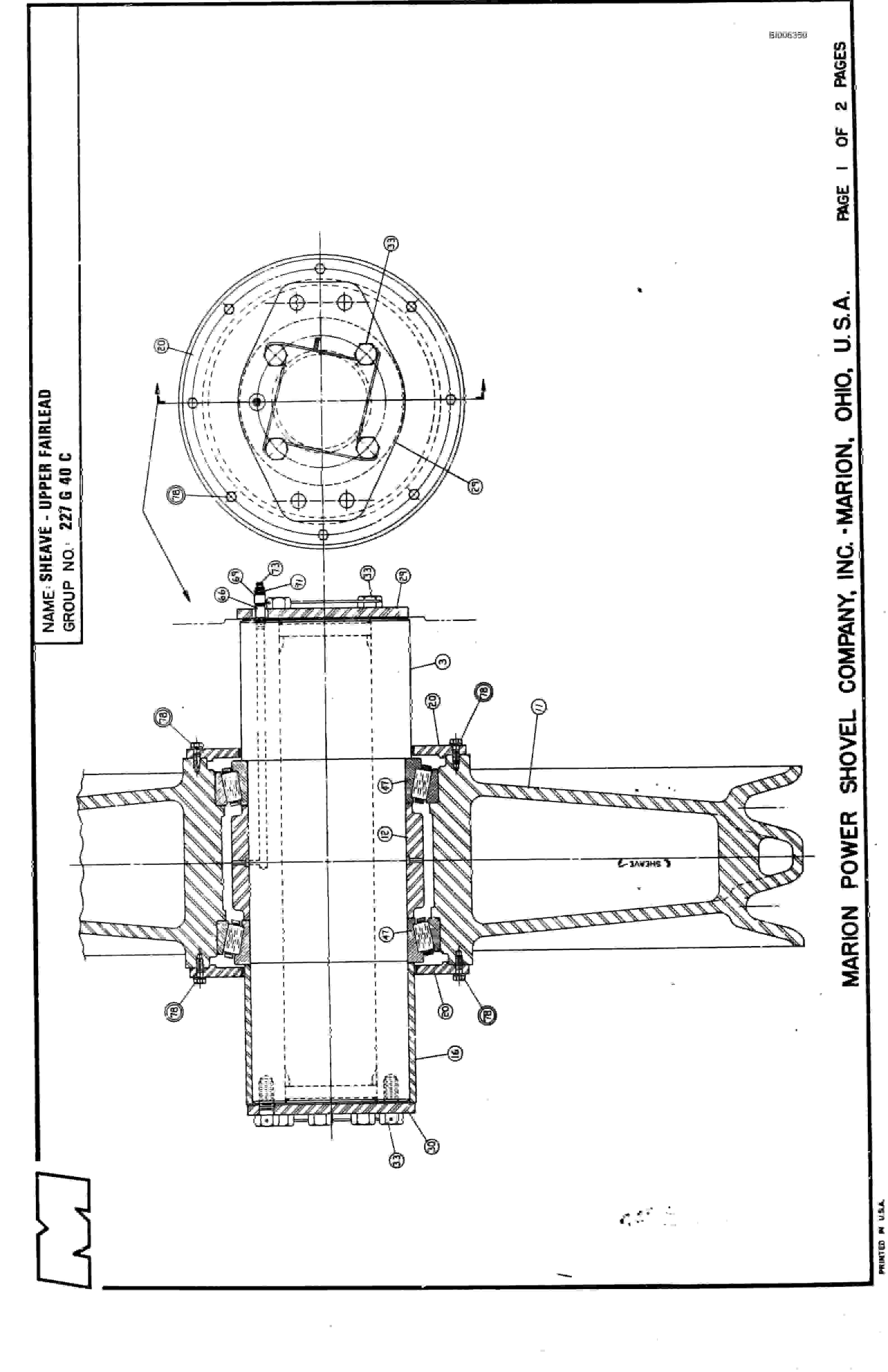 Bucyrus Dresser 8750 Dragline Parts Catalog BI006359-5