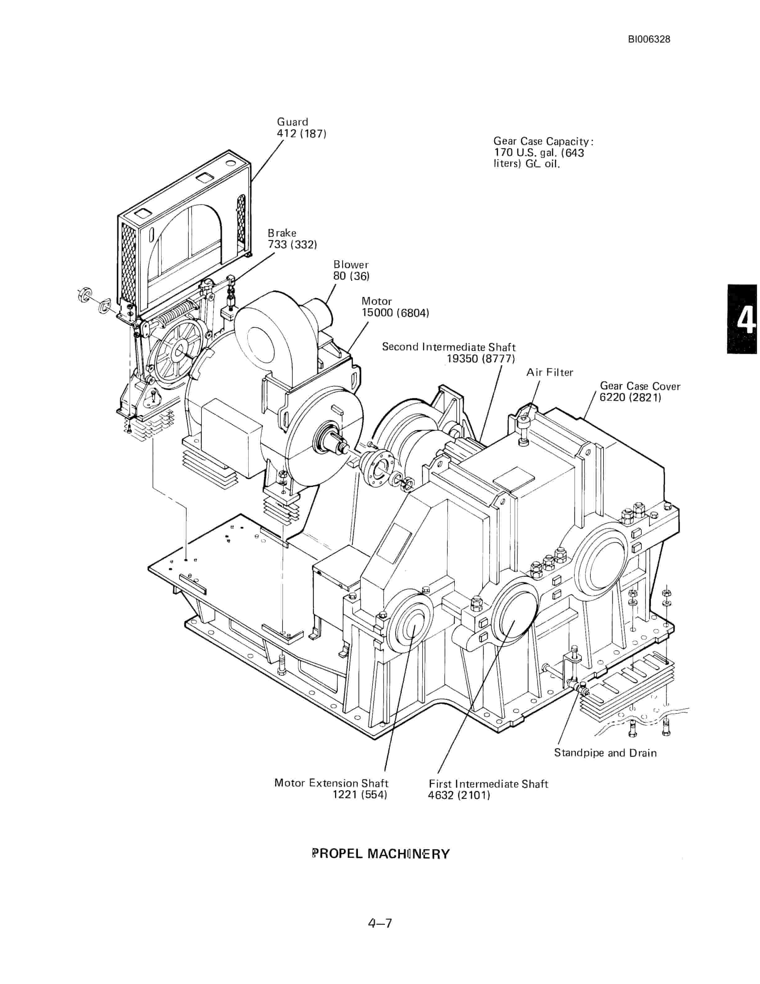 Bucyrus Dresser 8750 Dragline Technical Manual BI006328-2
