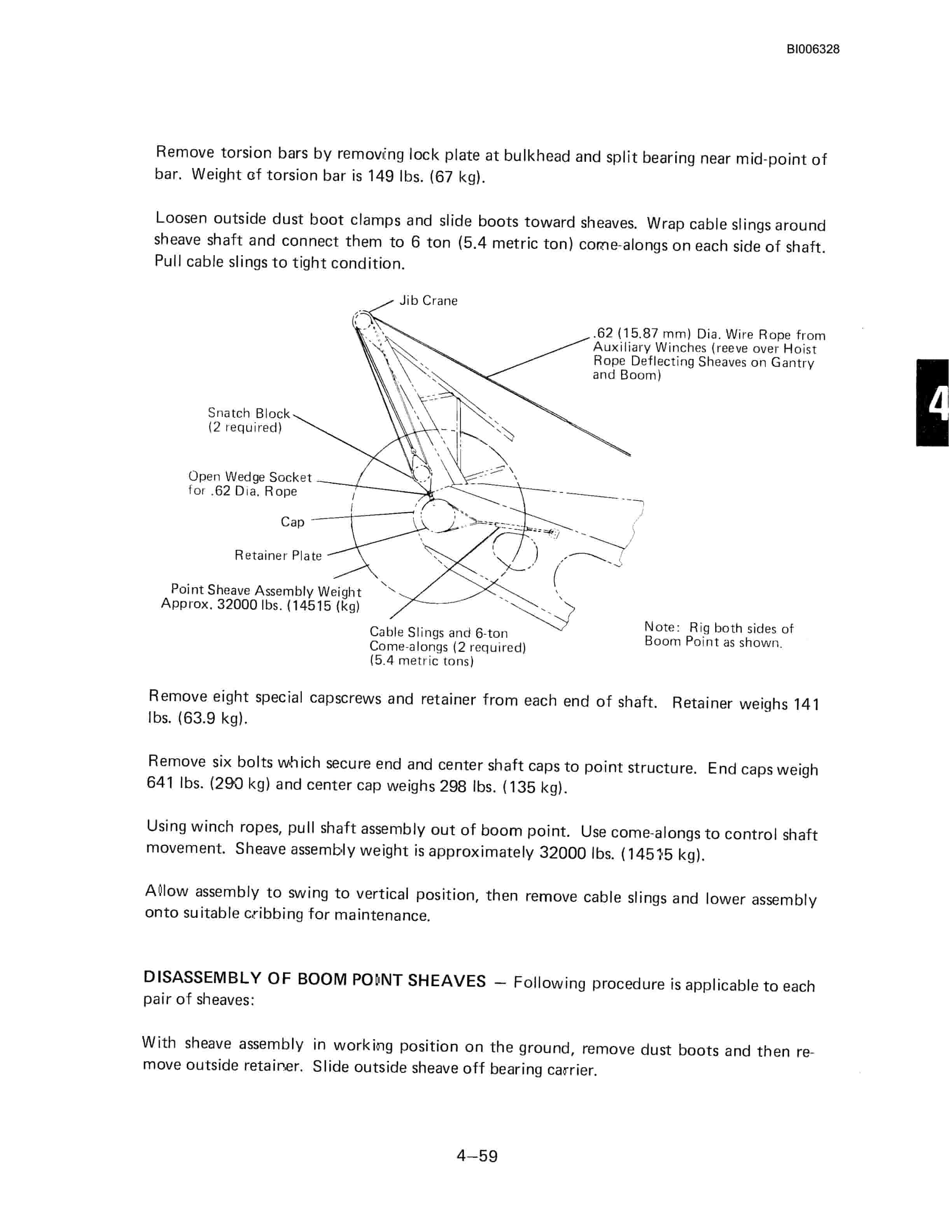 Bucyrus Dresser 8750 Dragline Technical Manual BI006328-5