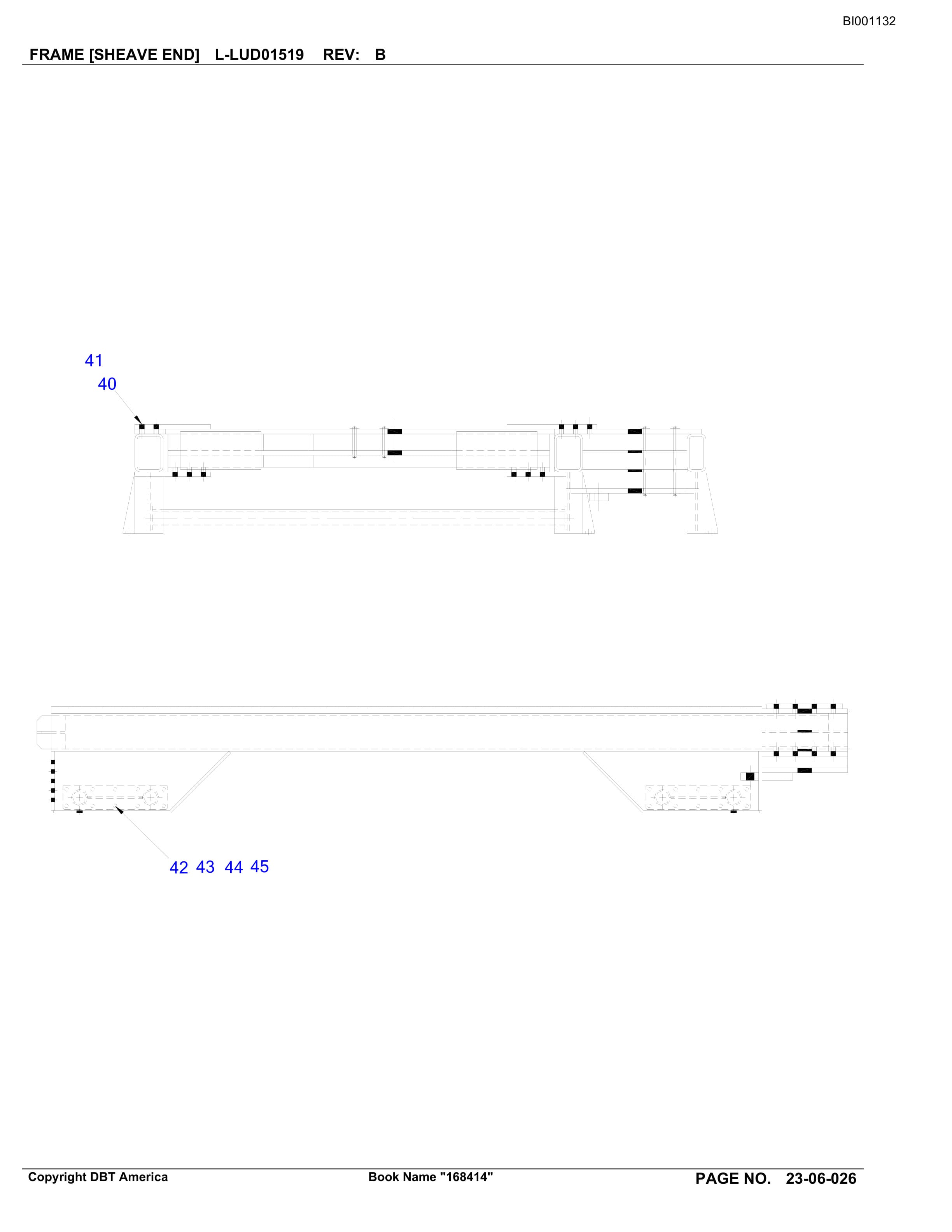 Bucyrus Drive Section Parts Catalog BI001132-2