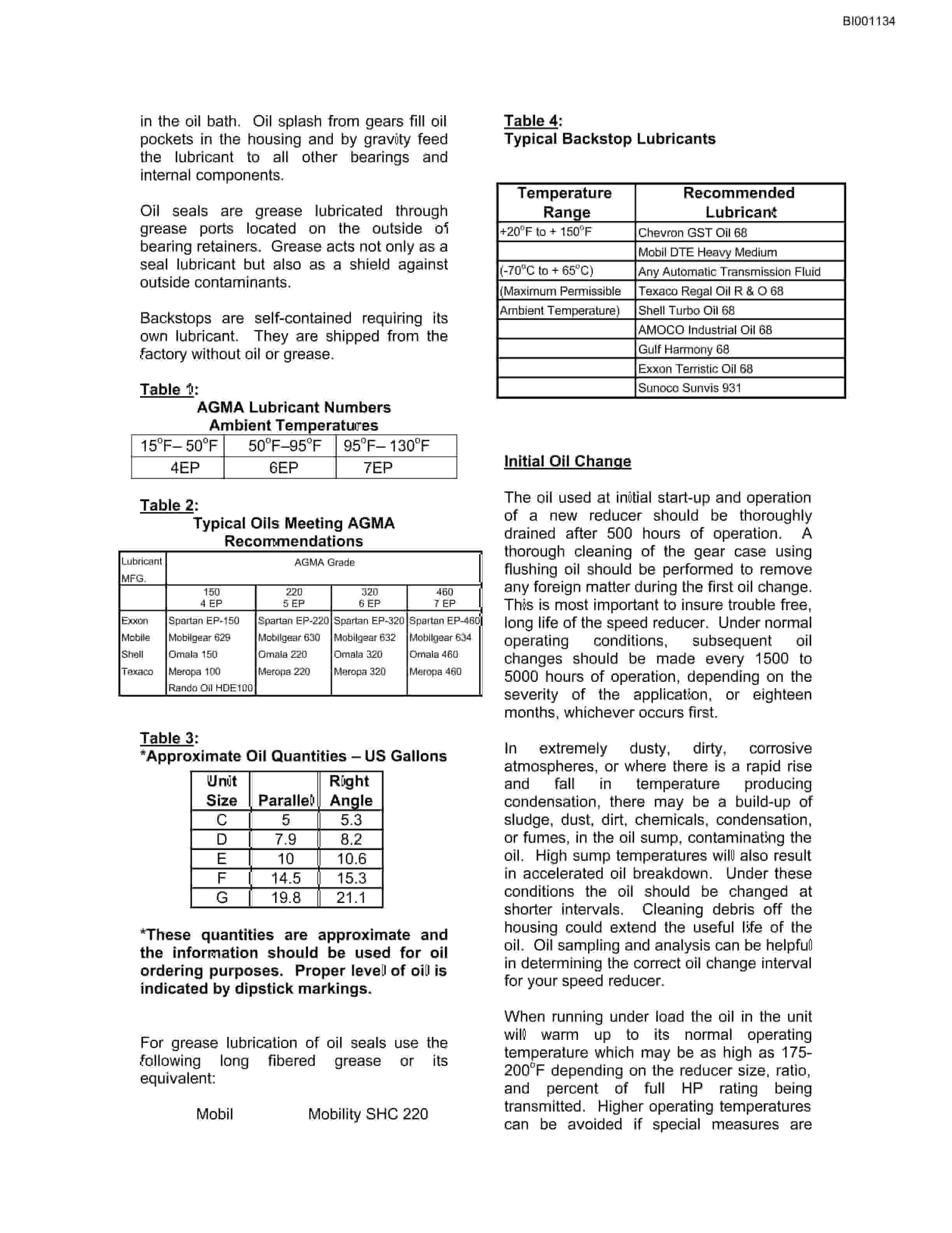 Bucyrus Drive Section Parts Catalog BI001134-2