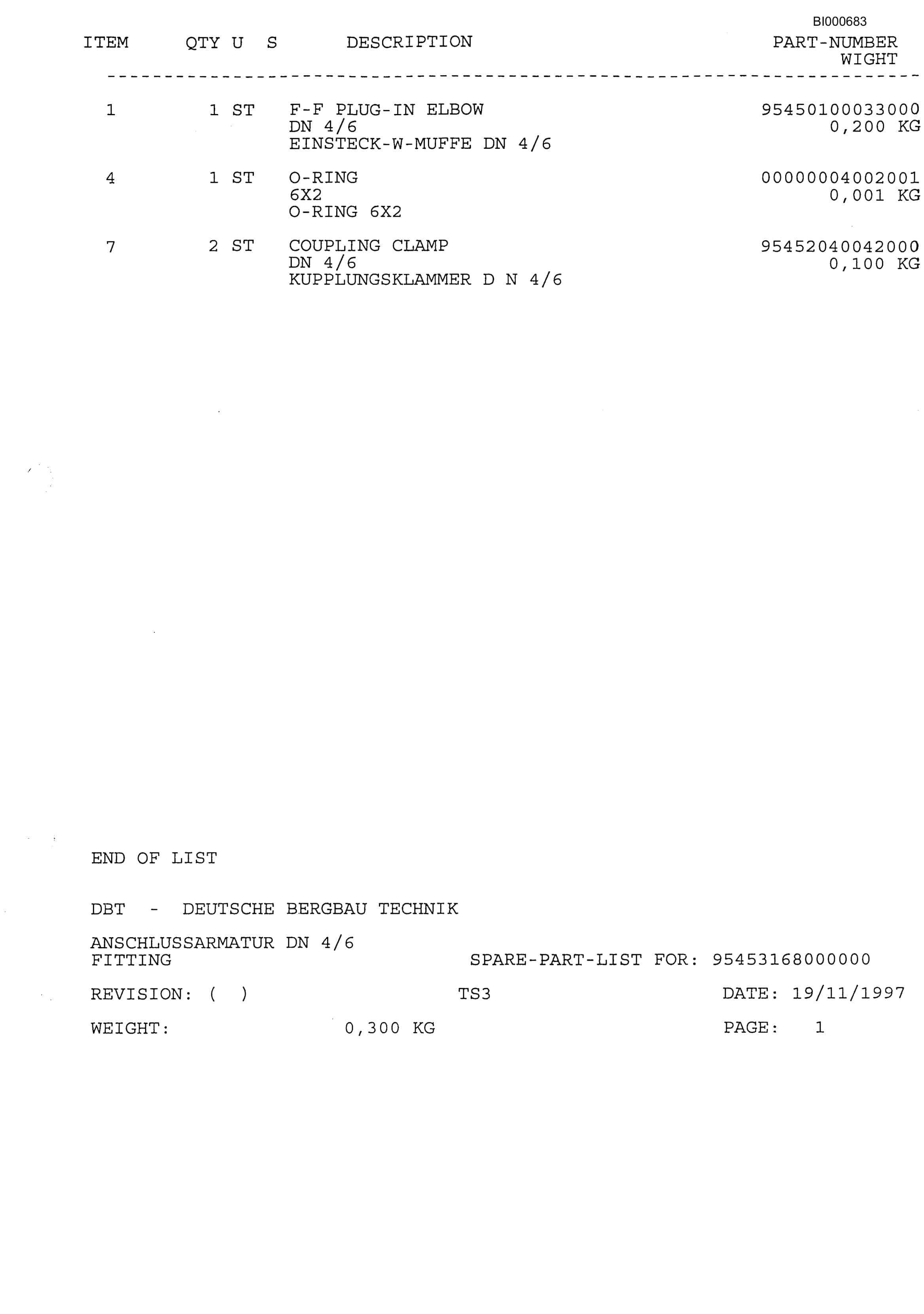 Bucyrus Drummond B5 Face Conveyor Parts Catalog BI000683-2