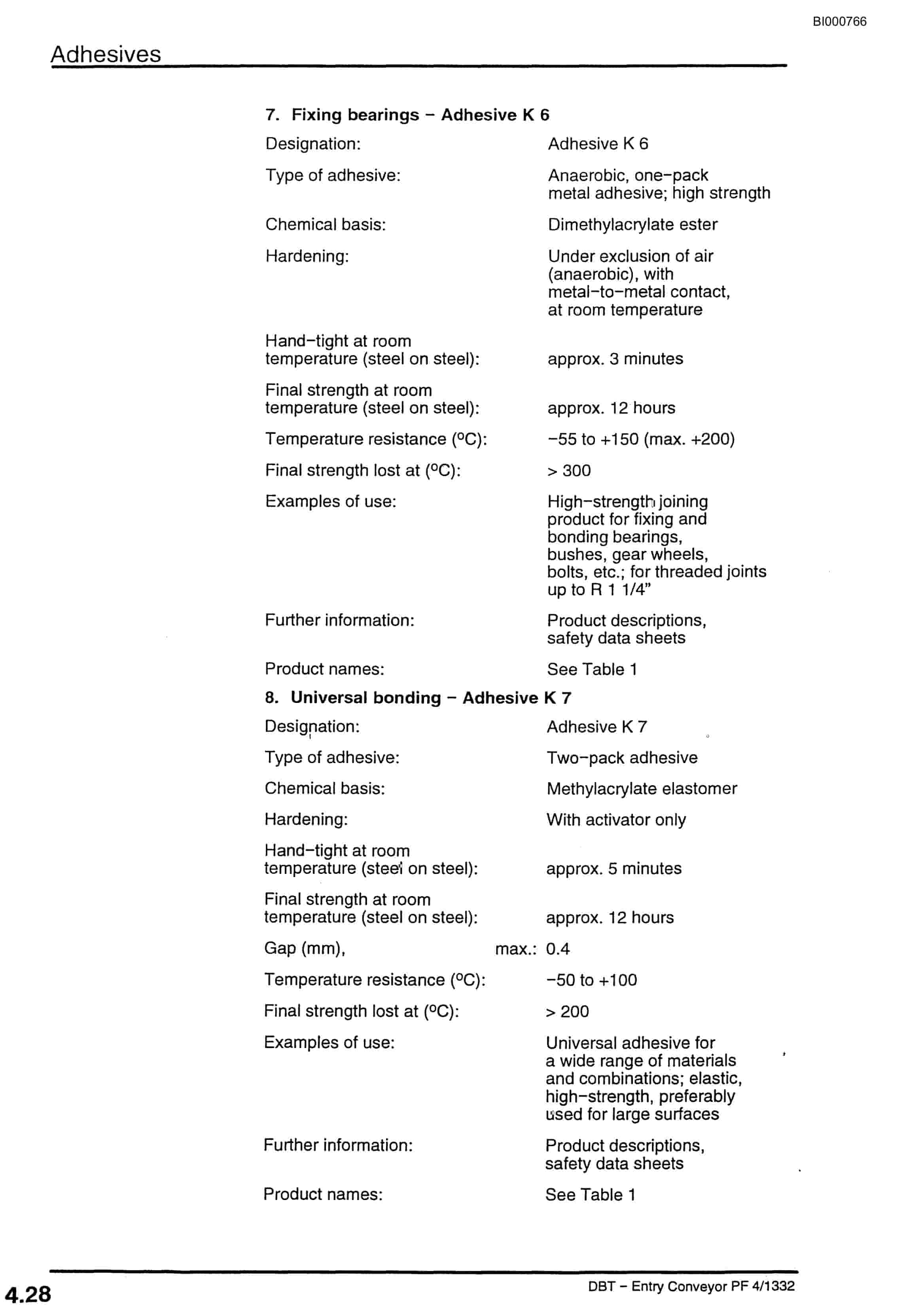 Bucyrus Entry Conveyor PF 4-1332 Technical Manual BI000766-3