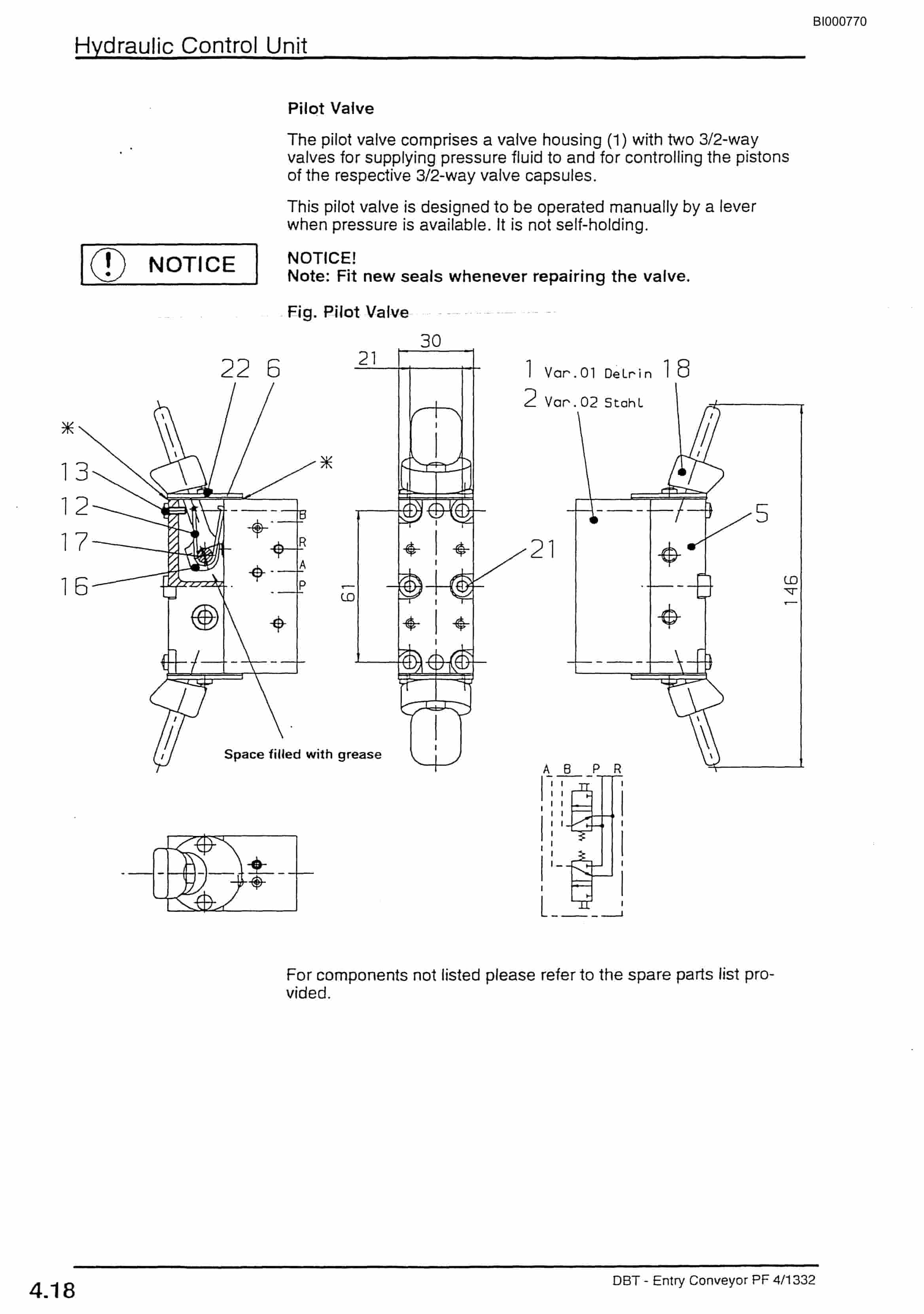 Bucyrus Entry Conveyor PF 4-1332 Technical Manual BI000770-2