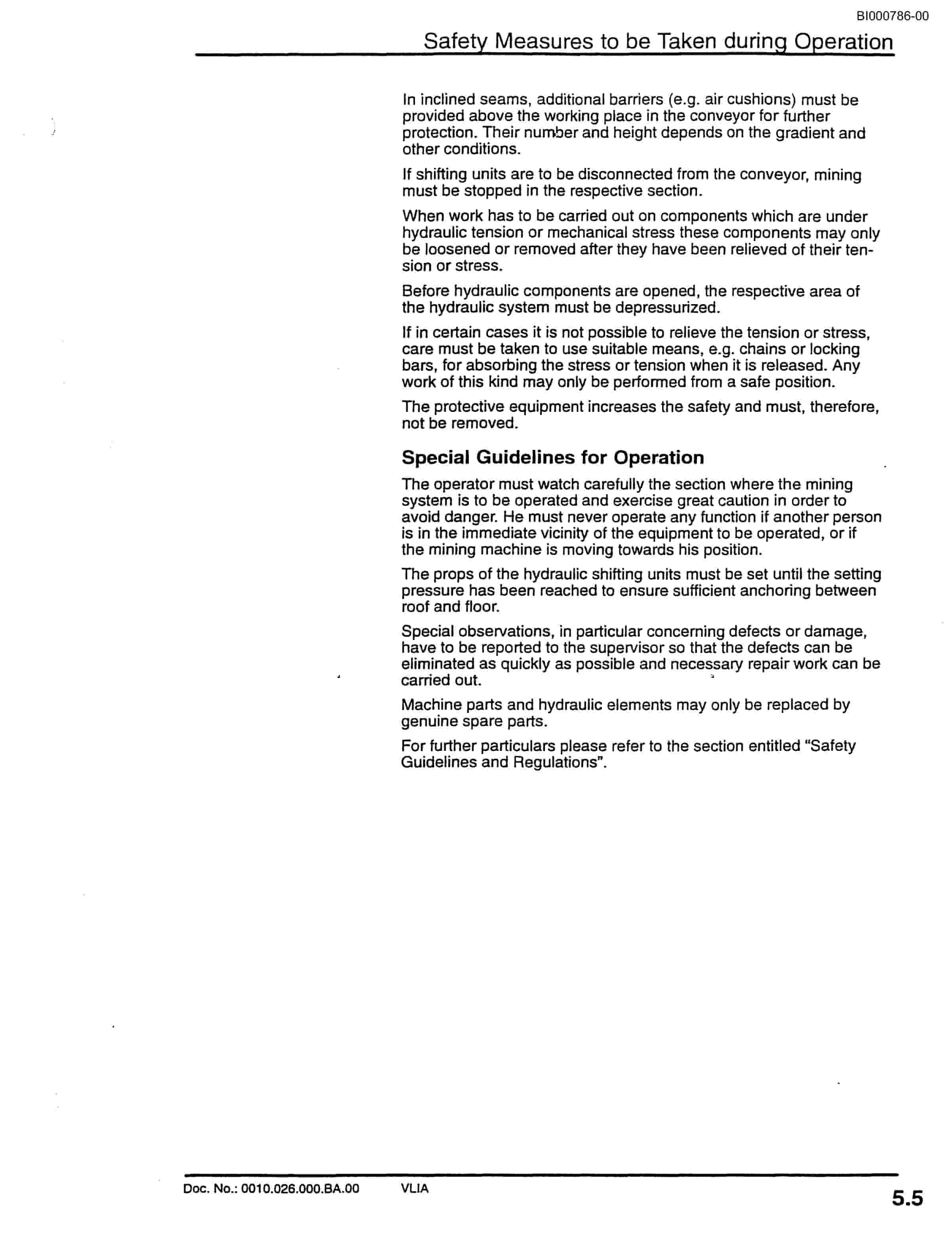 Bucyrus Face Conveyor PF 4-1032 Technical Manual BI000786-4