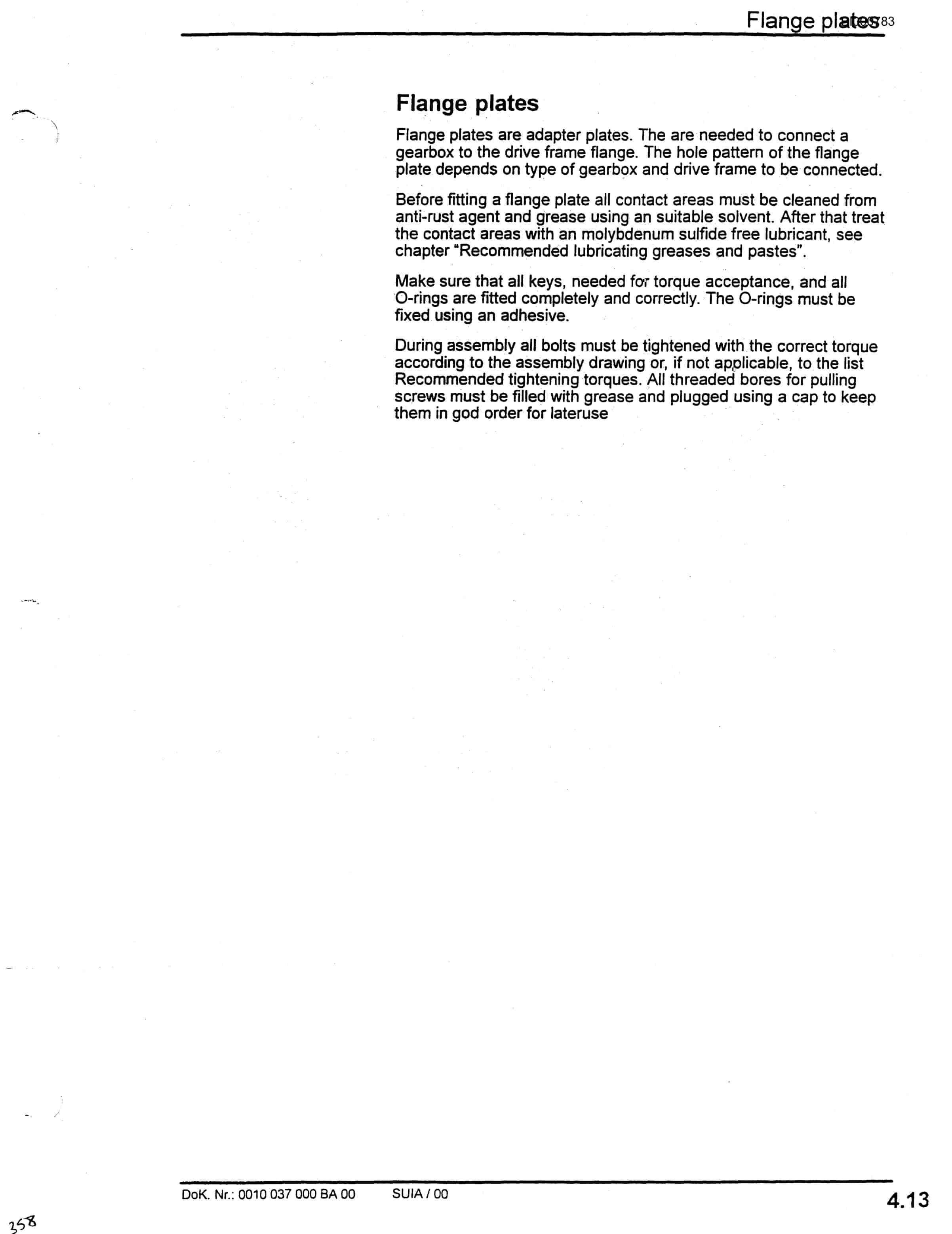 Bucyrus Face Conveyor PF 4-1132 Parts Catalog BI000783-2