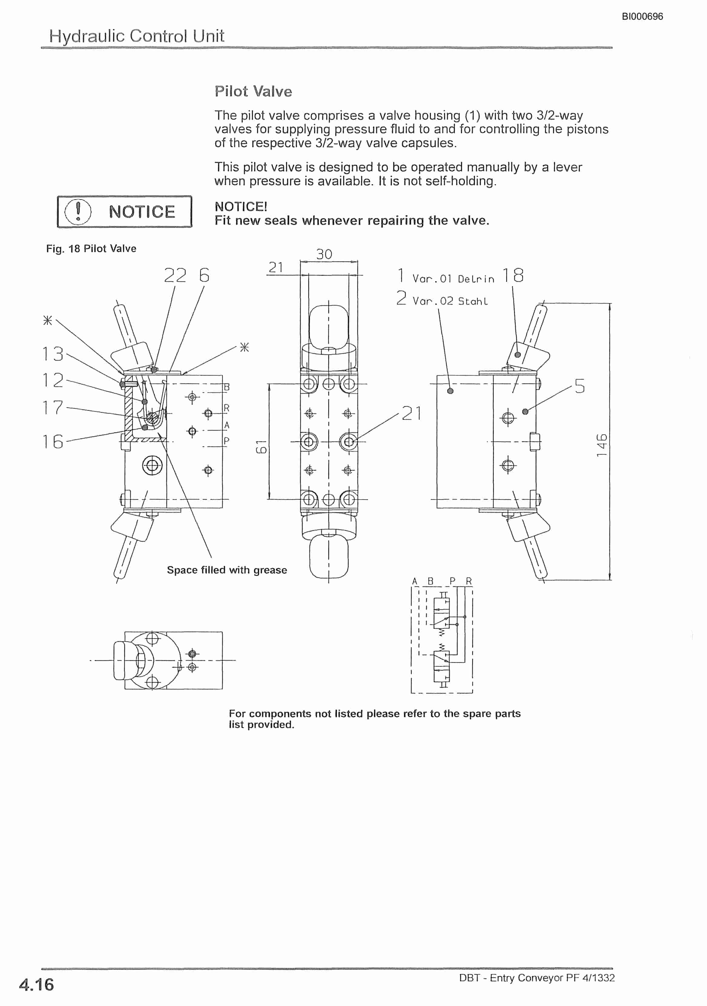 Bucyrus Face Conveyor PF4-1132 Parts Catalog BI000696-5