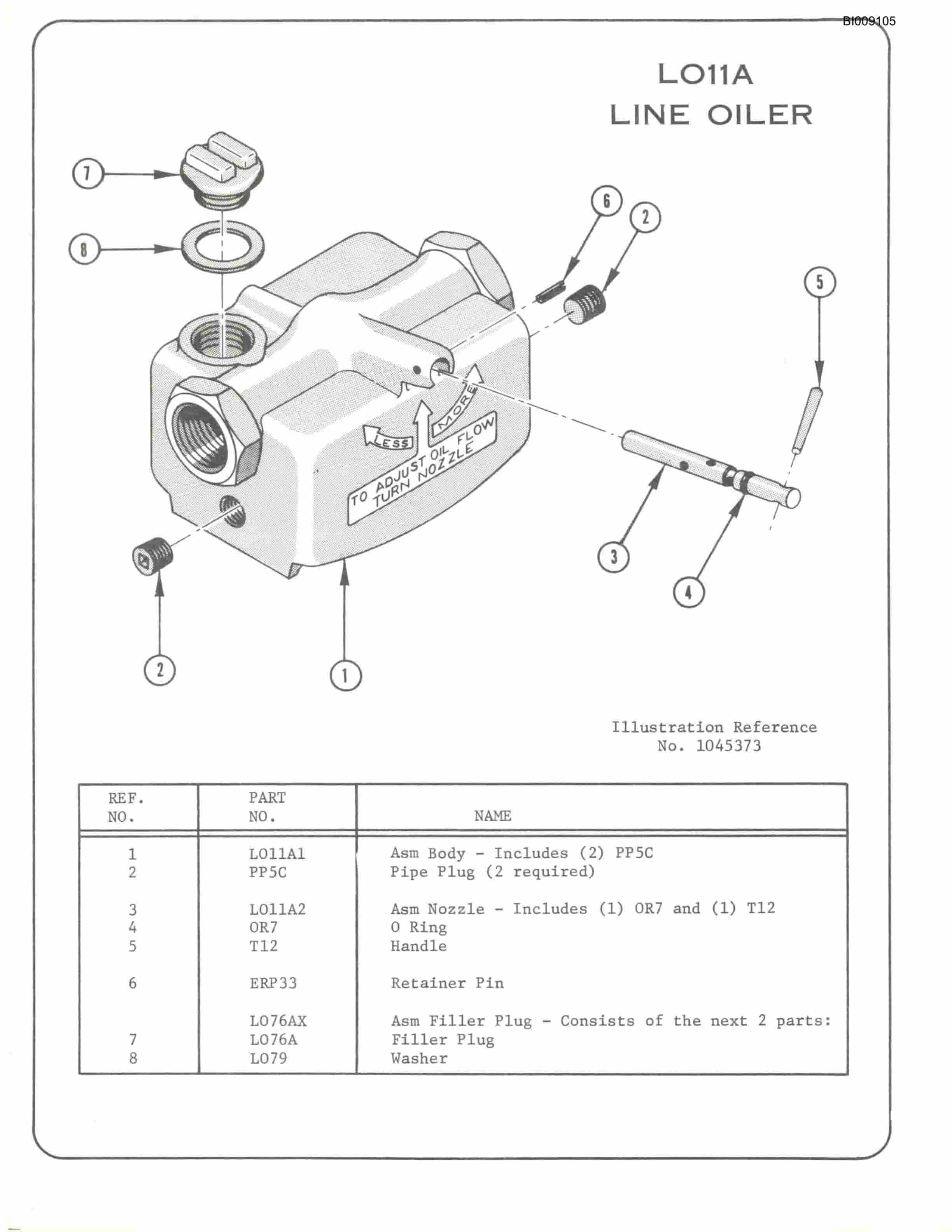 Bucyrus FL 912 W Parts Catalog BI009105-4