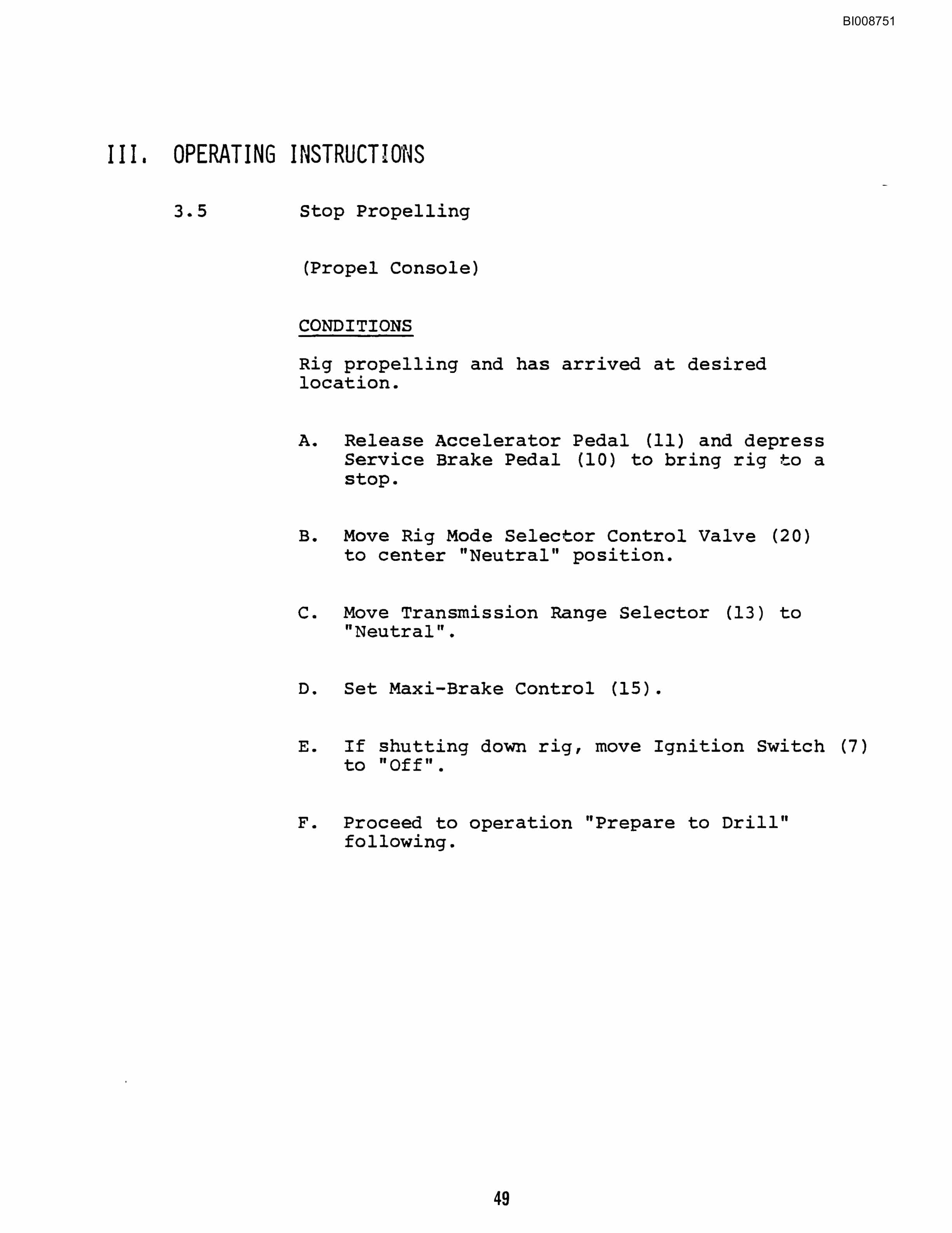 Bucyrus GD-60 Rotary Blasthole Drill Technical Manual BI008751-2
