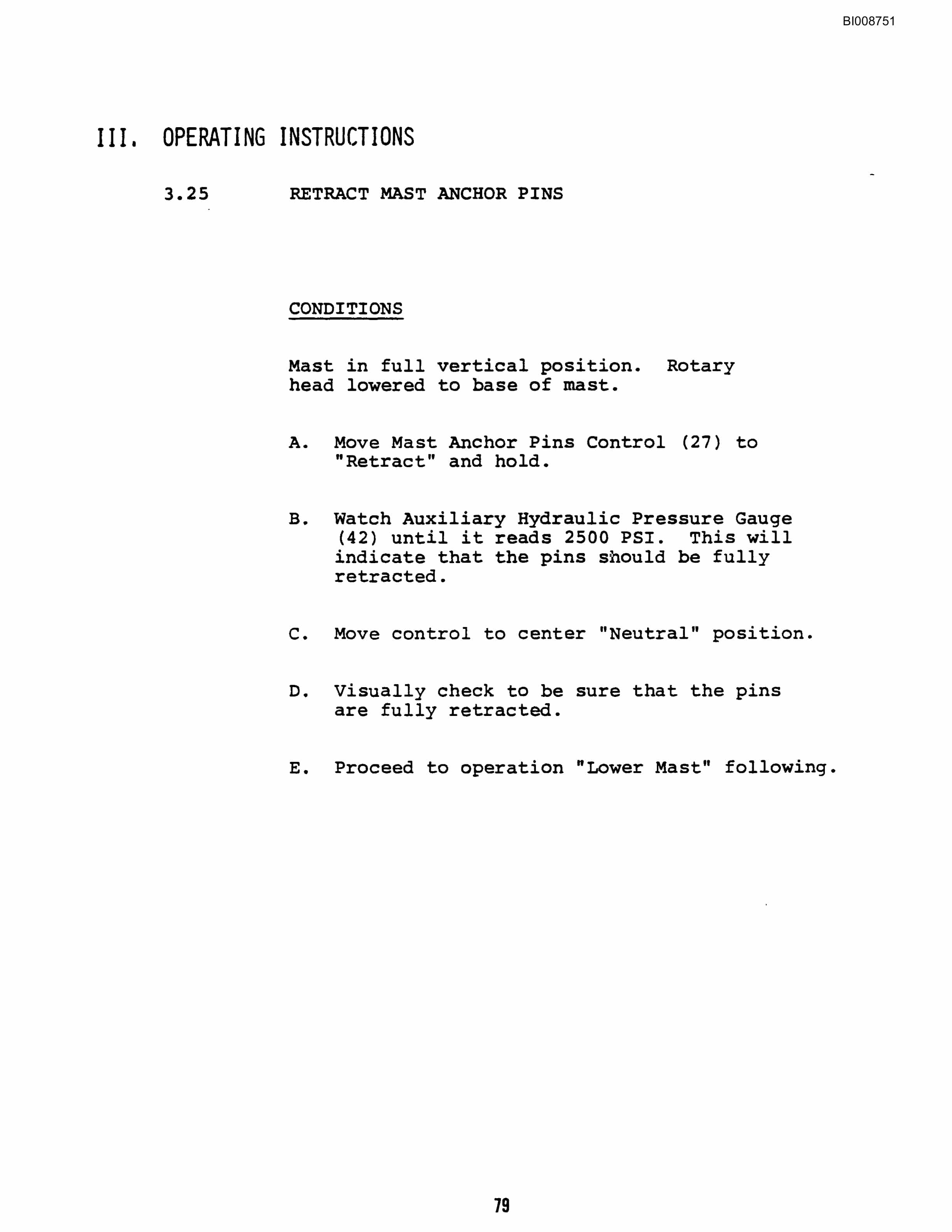 Bucyrus GD-60 Rotary Blasthole Drill Technical Manual BI008751-5