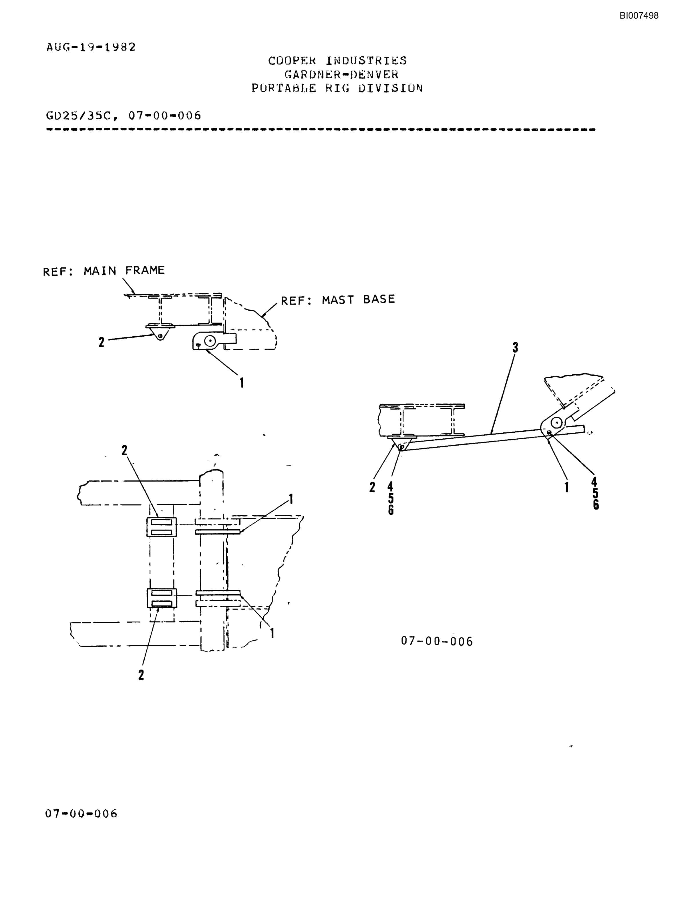 Bucyrus GD25-35C Parts Catalog BI007498-2