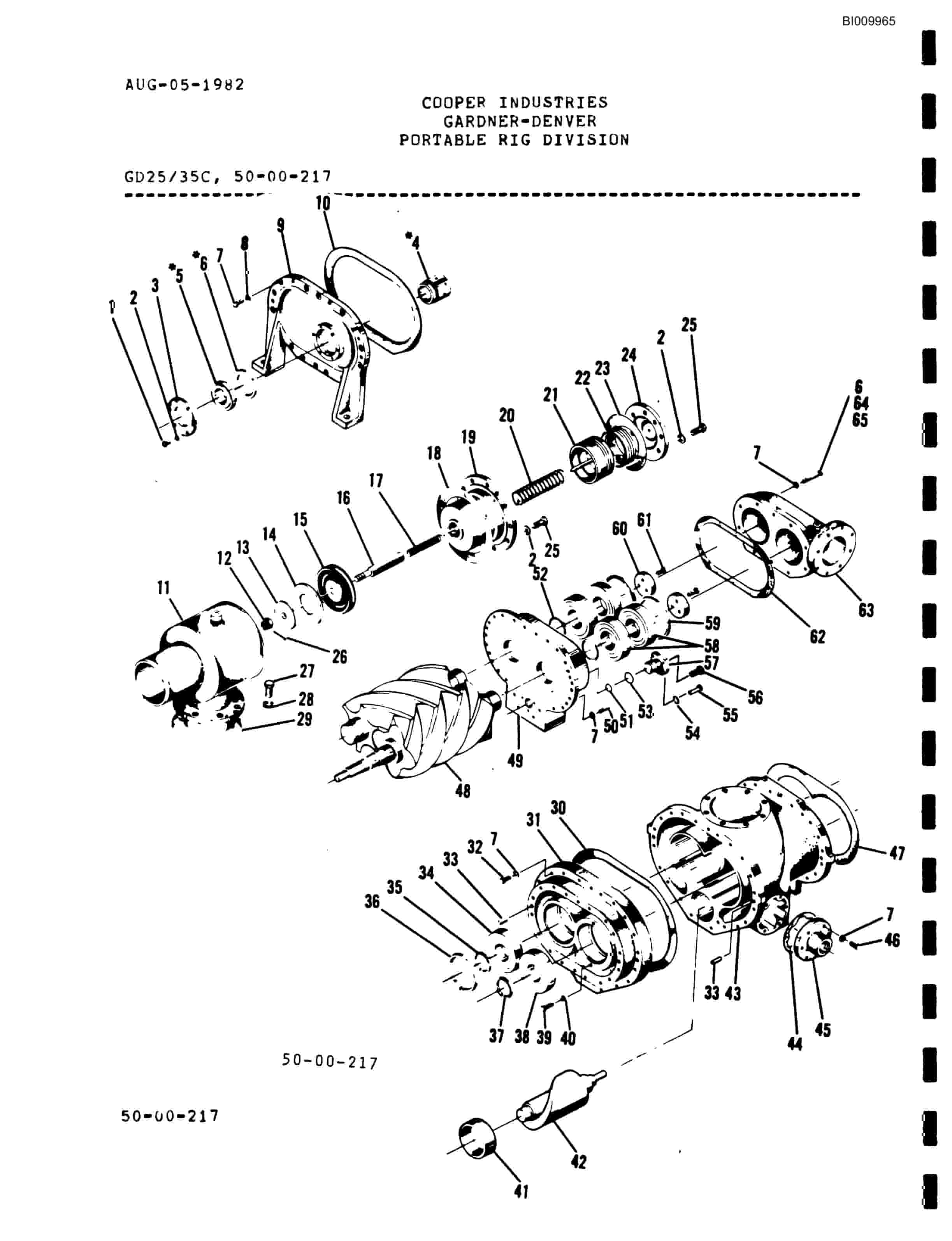 Bucyrus GD25-35C Parts Catalog BI009965-5
