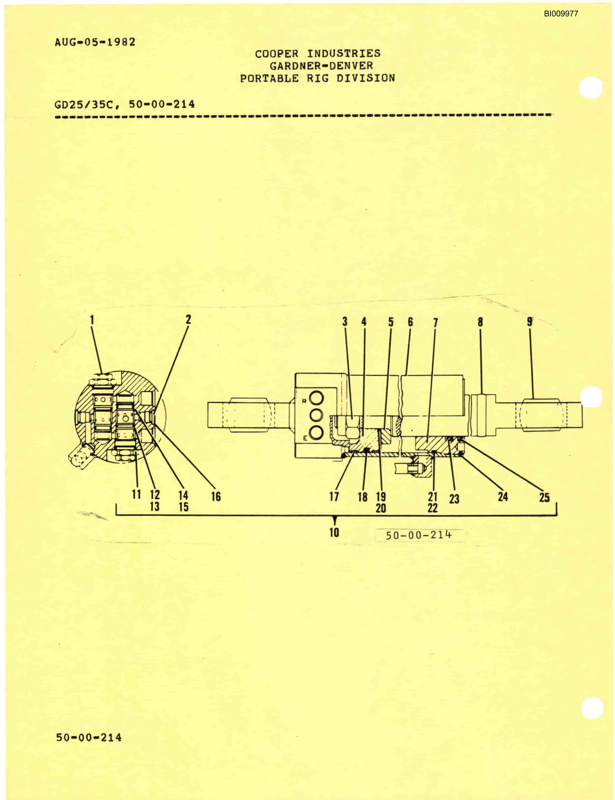 Bucyrus GD25-35C Parts Catalog BI009977-5