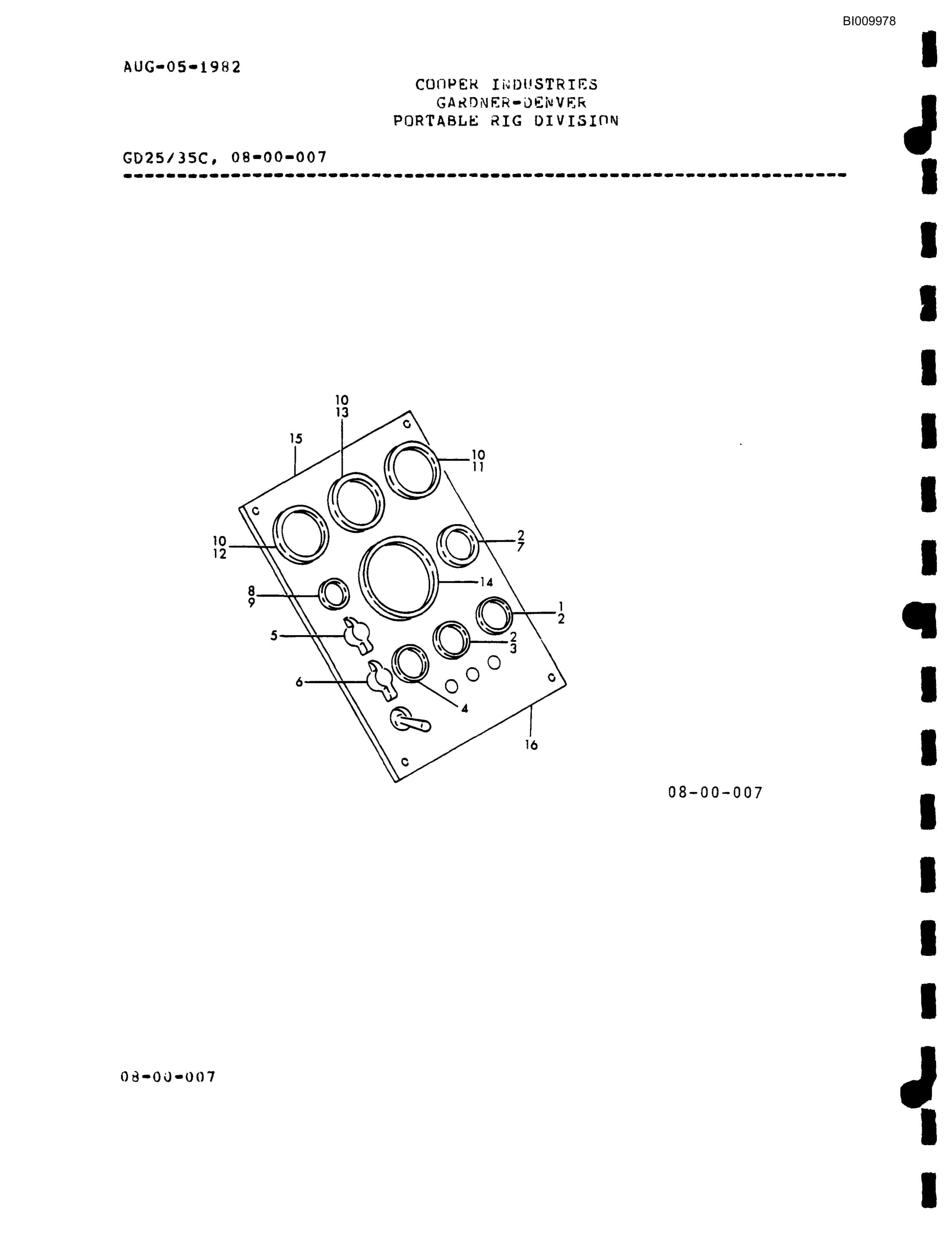 Bucyrus GD25-35C Parts Catalog BI009978-2