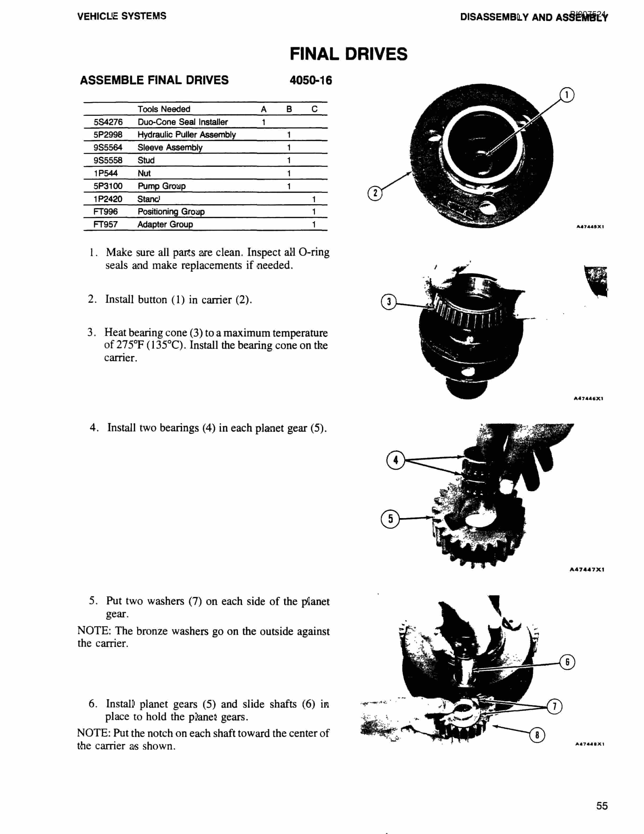 Bucyrus GD25C High Pressure Small Rotary Blasthole Drill Parts Catalog BI007524-3