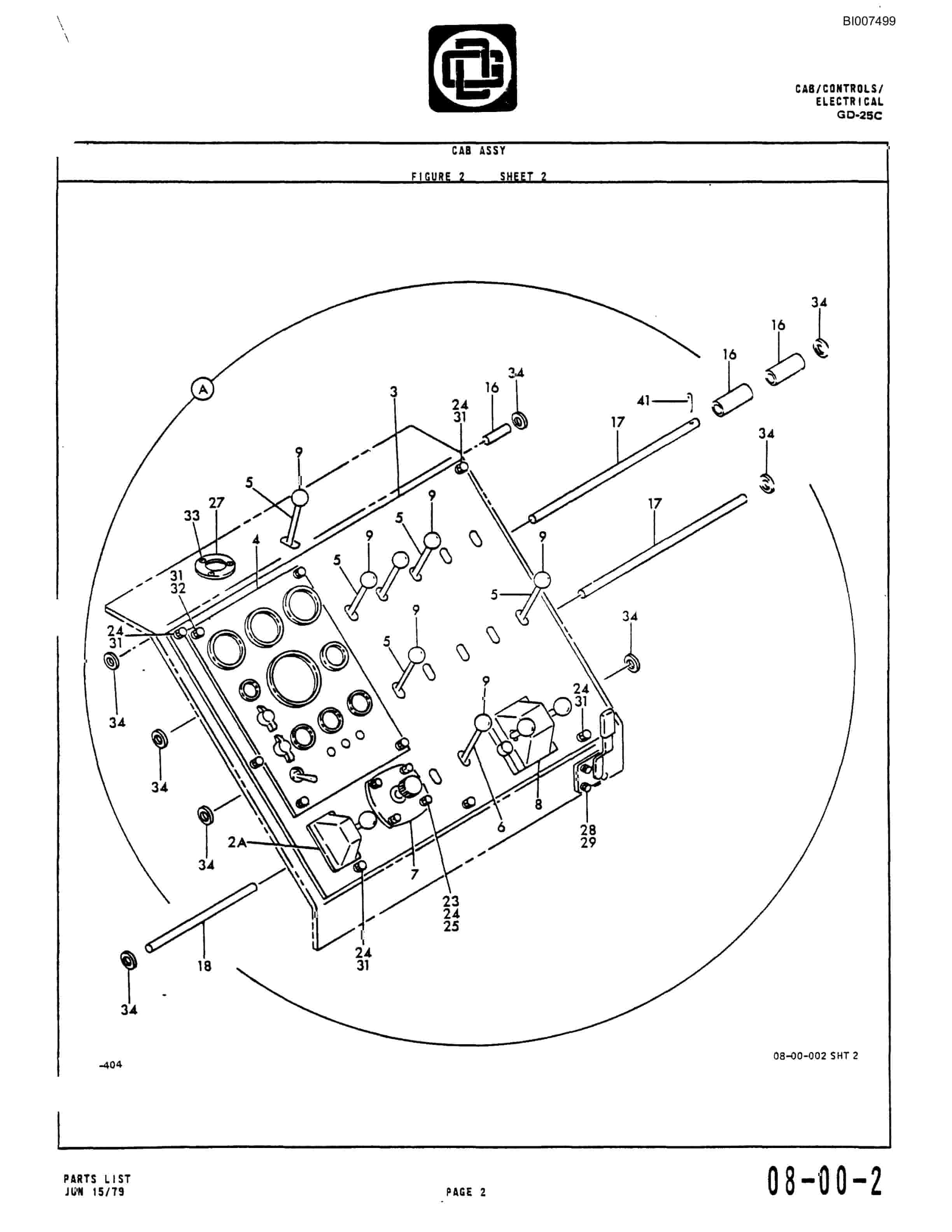 Bucyrus GD25C Parts Catalog BI007499-3