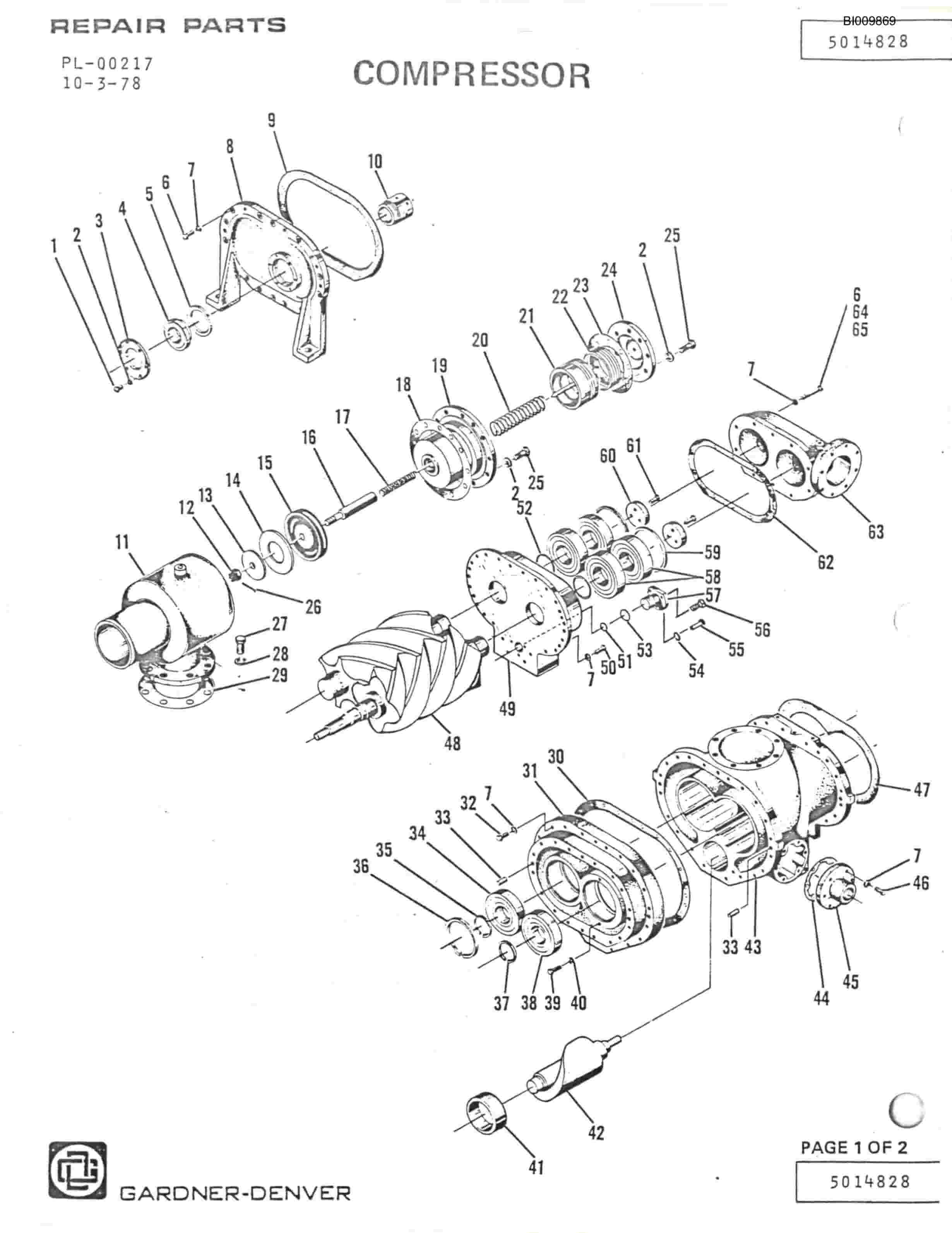 Bucyrus GD25C Parts Catalog BI009869-5