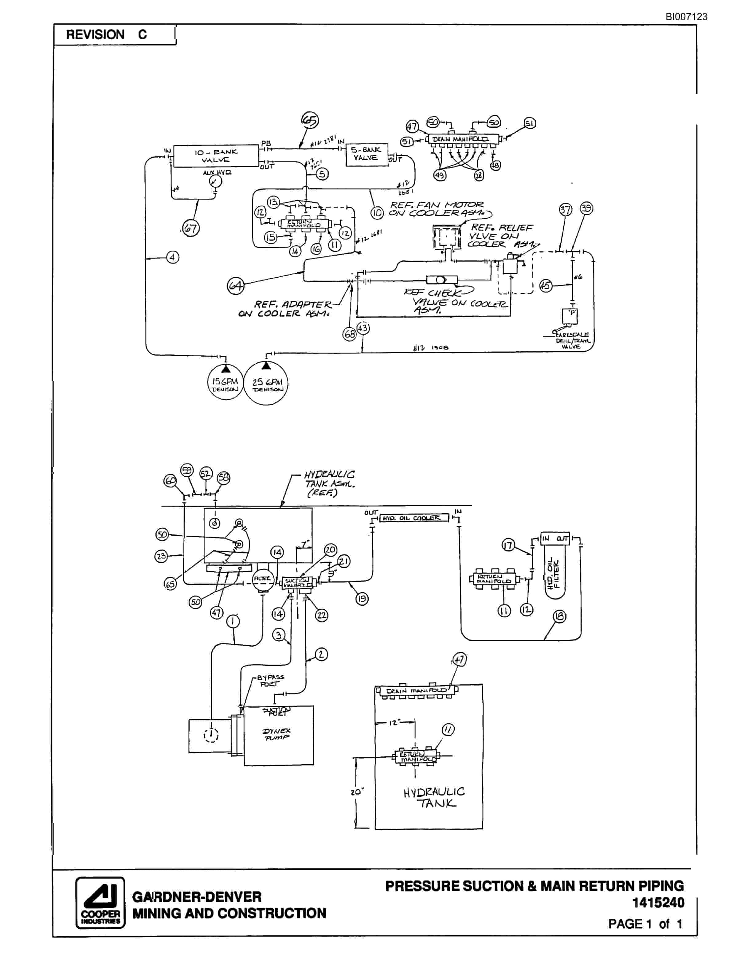 Bucyrus GD25C Rotary Blasthole Drill Parts Catalog BI007123-2