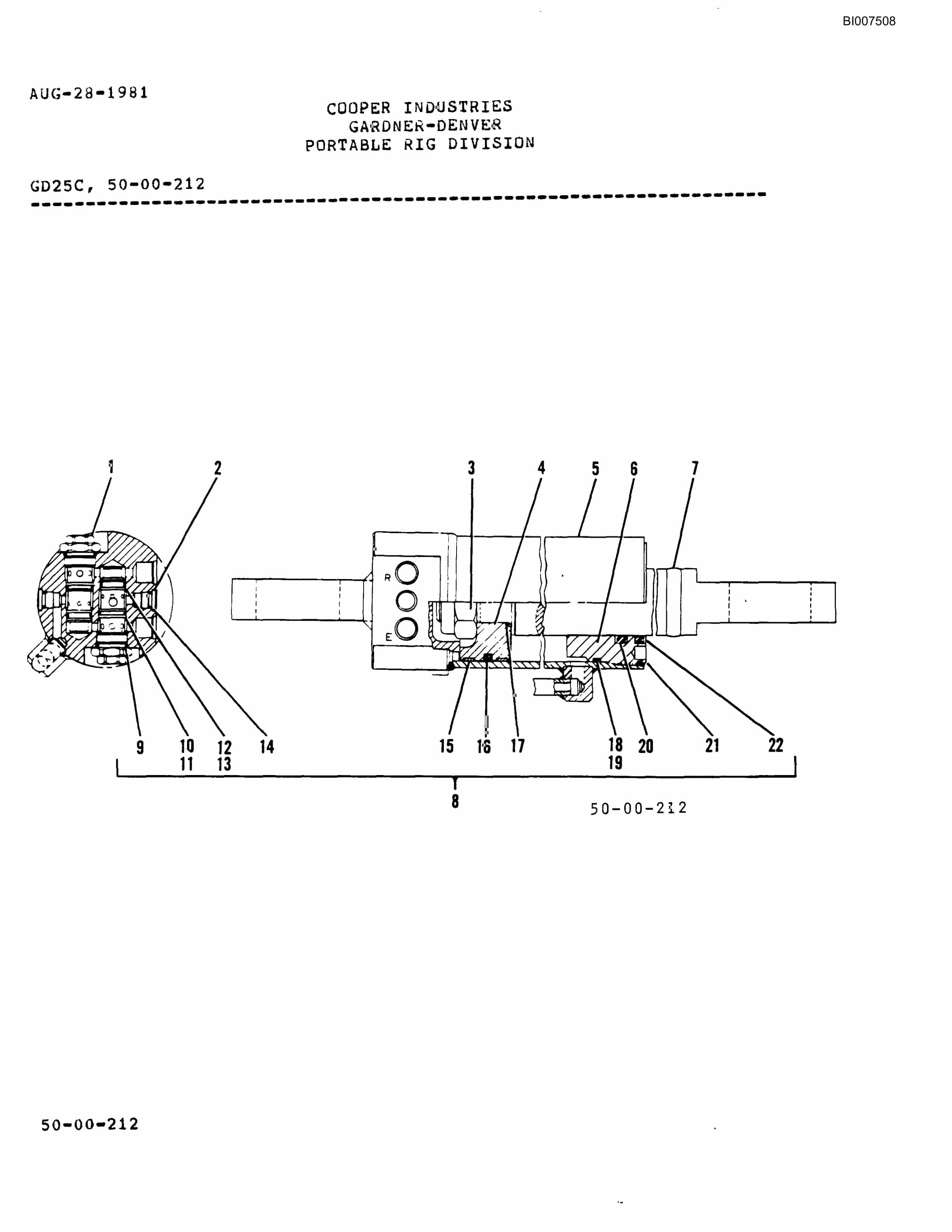 Bucyrus GD25C Rotary Blasthole Drill Parts Catalog BI007508-5
