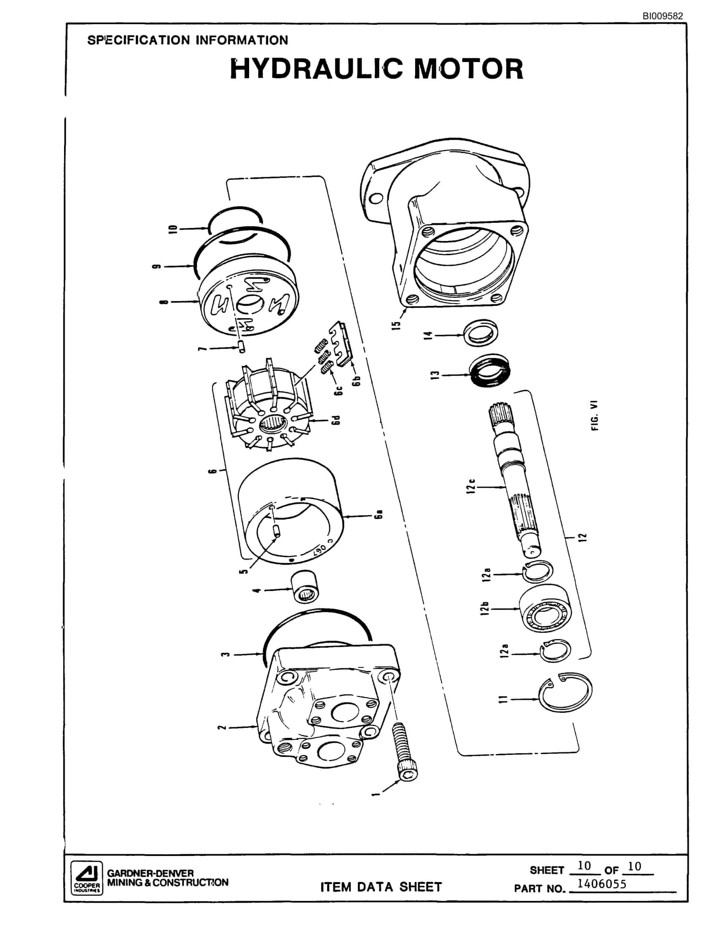 Bucyrus GD25C Rotary Blasthole Drill Parts Catalog BI009582-3