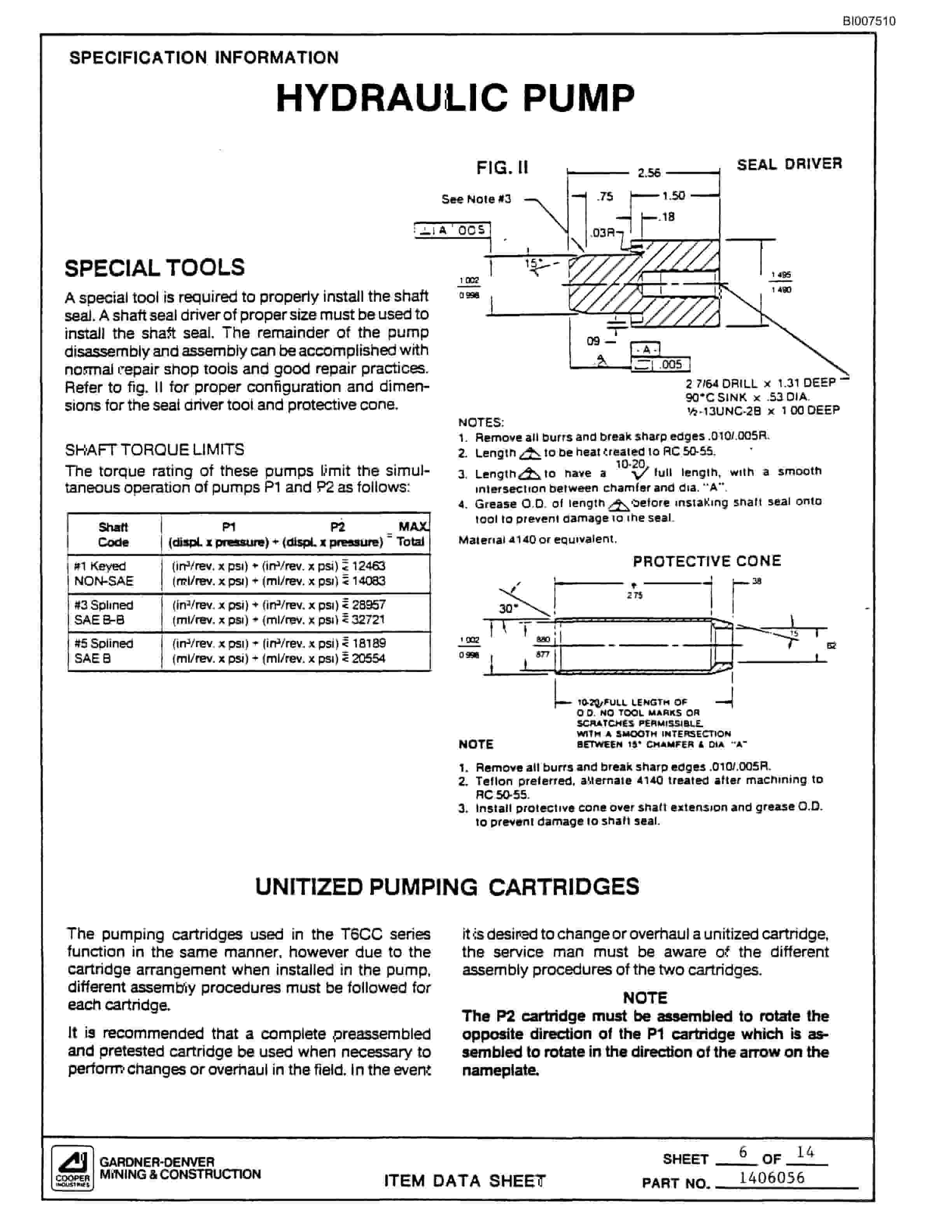 Bucyrus GD25C Small Rotary Blasthole Drill Parts Catalog BI007510-3