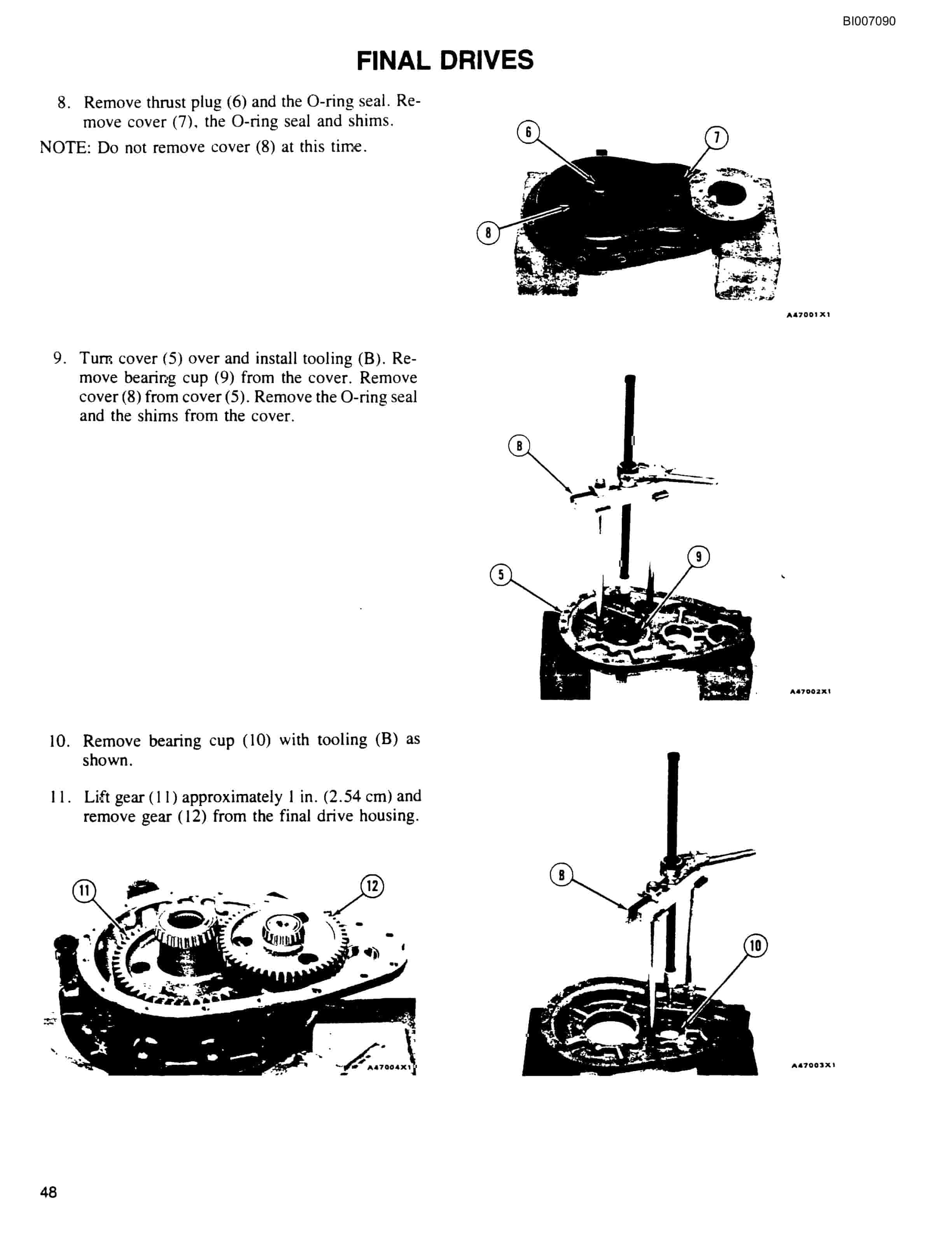 Bucyrus GD35B Rotary Blasthole Drill Parts Catalog BI007090-4