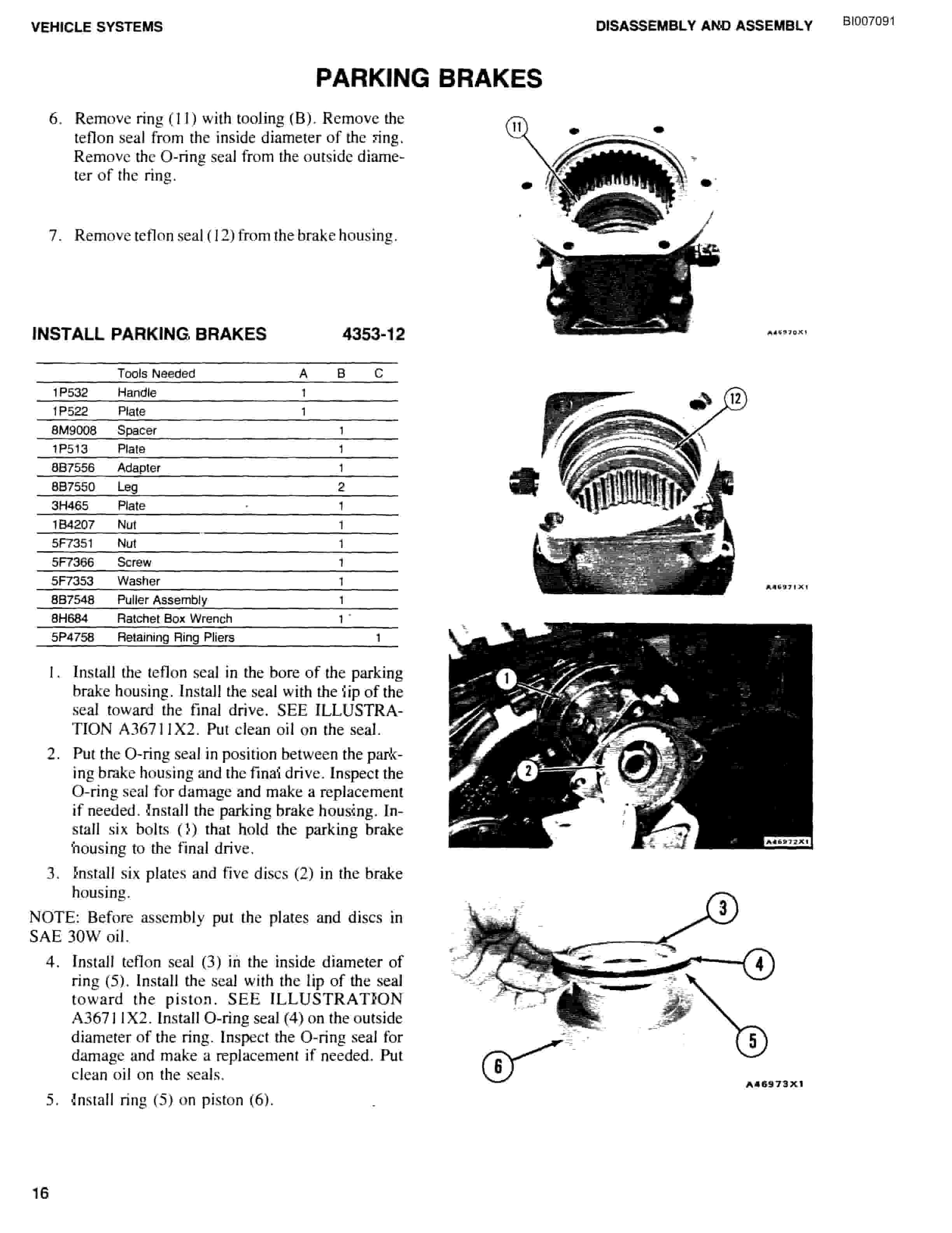 Bucyrus GD35B Rotary Blasthole Drill Parts Catalog BI007091-3