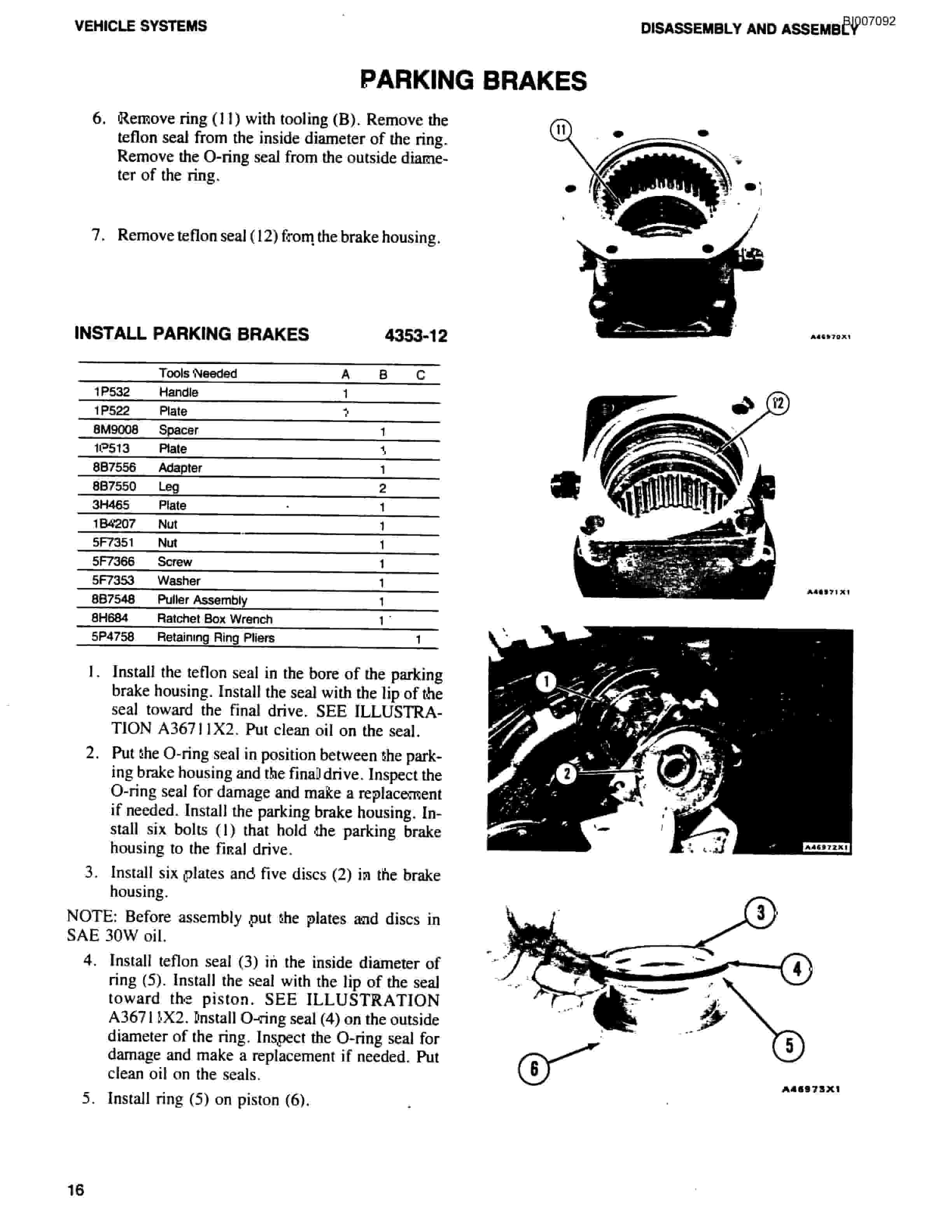 Bucyrus GD35B Rotary Blasthole Drill Parts Catalog BI007092-4