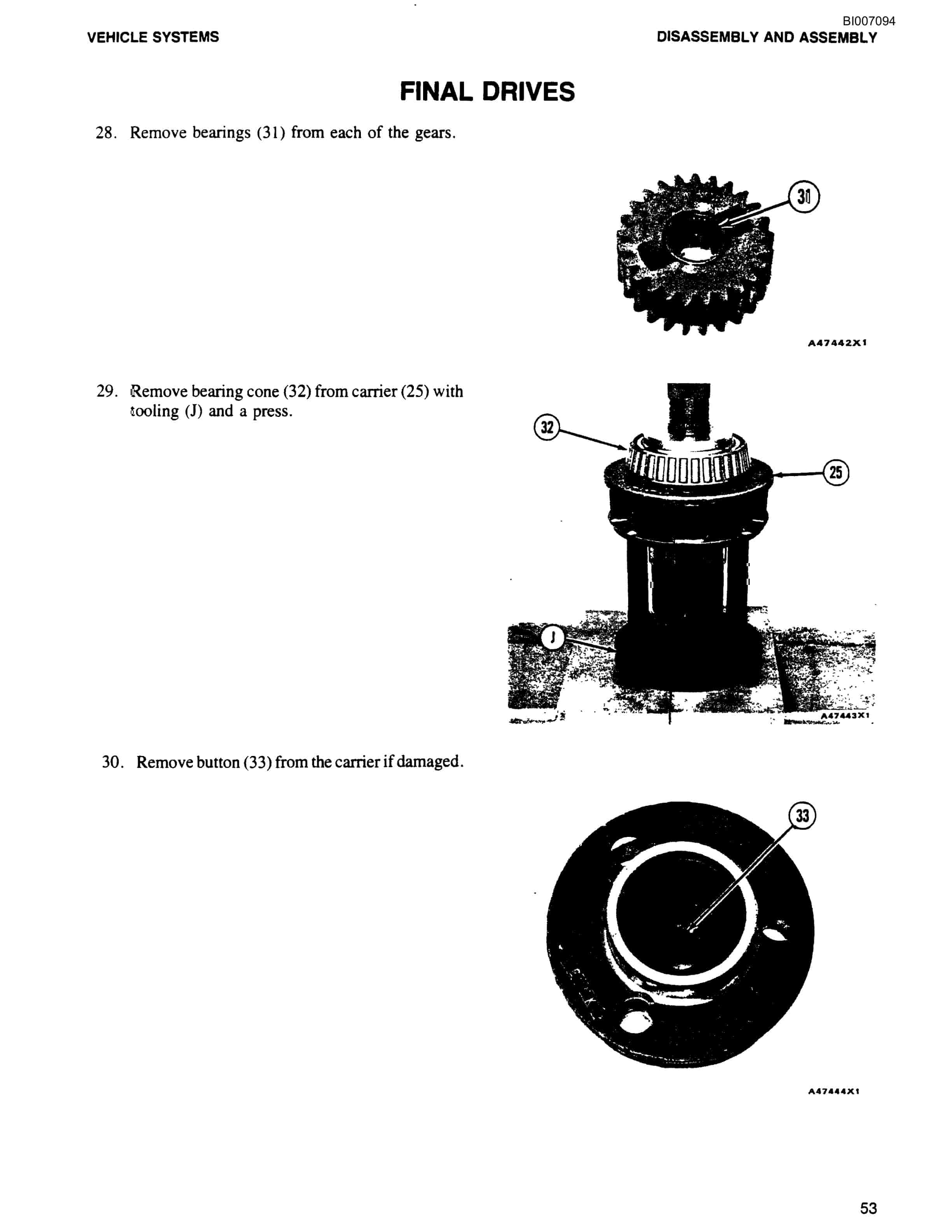 Bucyrus GD35B Rotary Blasthole Drill Parts Catalog BI007094-5